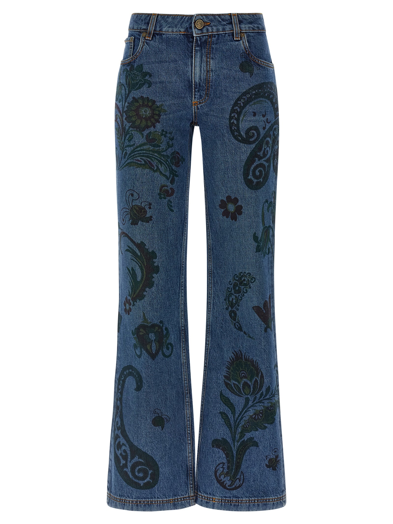 Etro Paisley Print Jeans