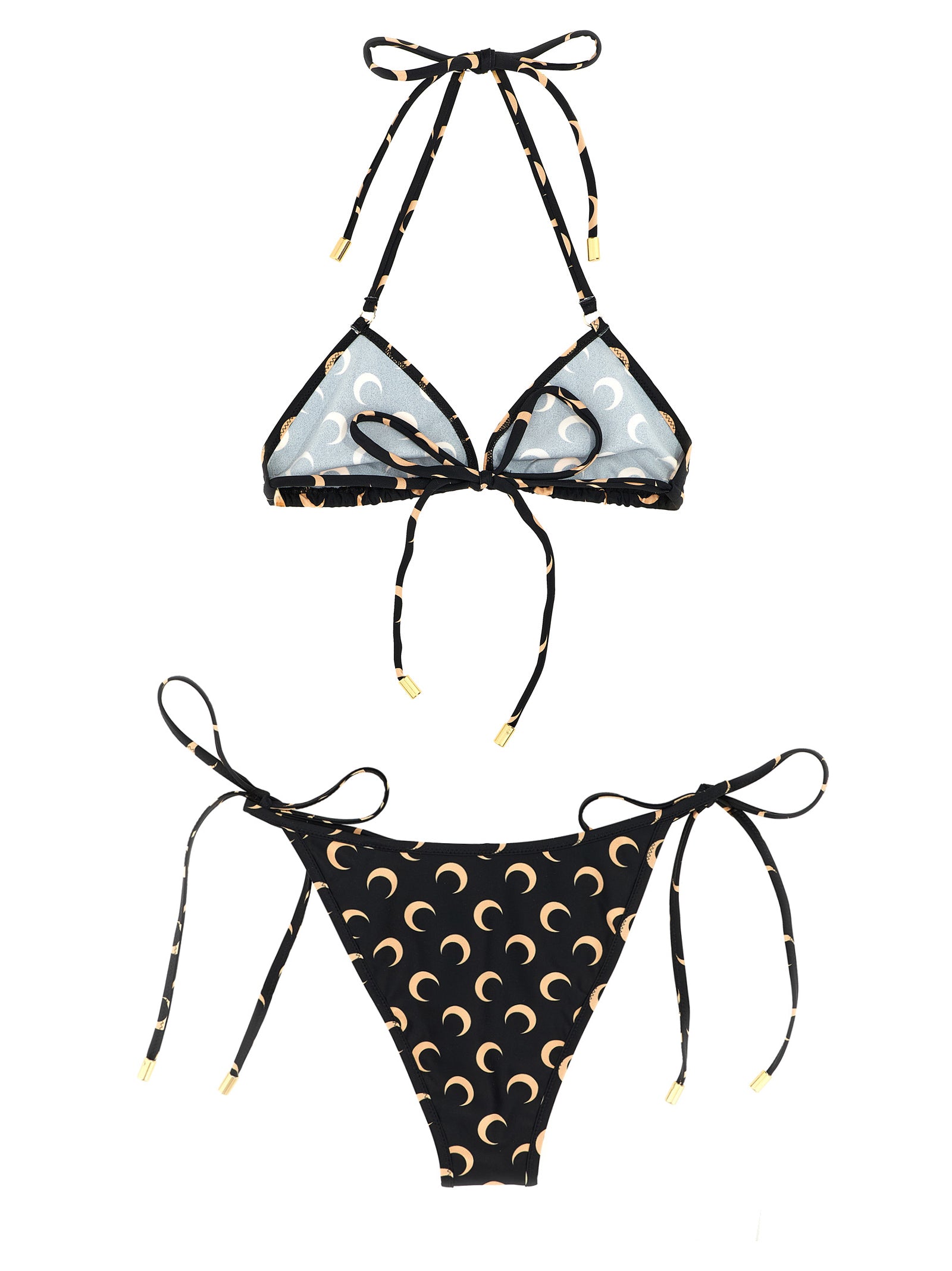 Marine Serre Logo Print Bikini
