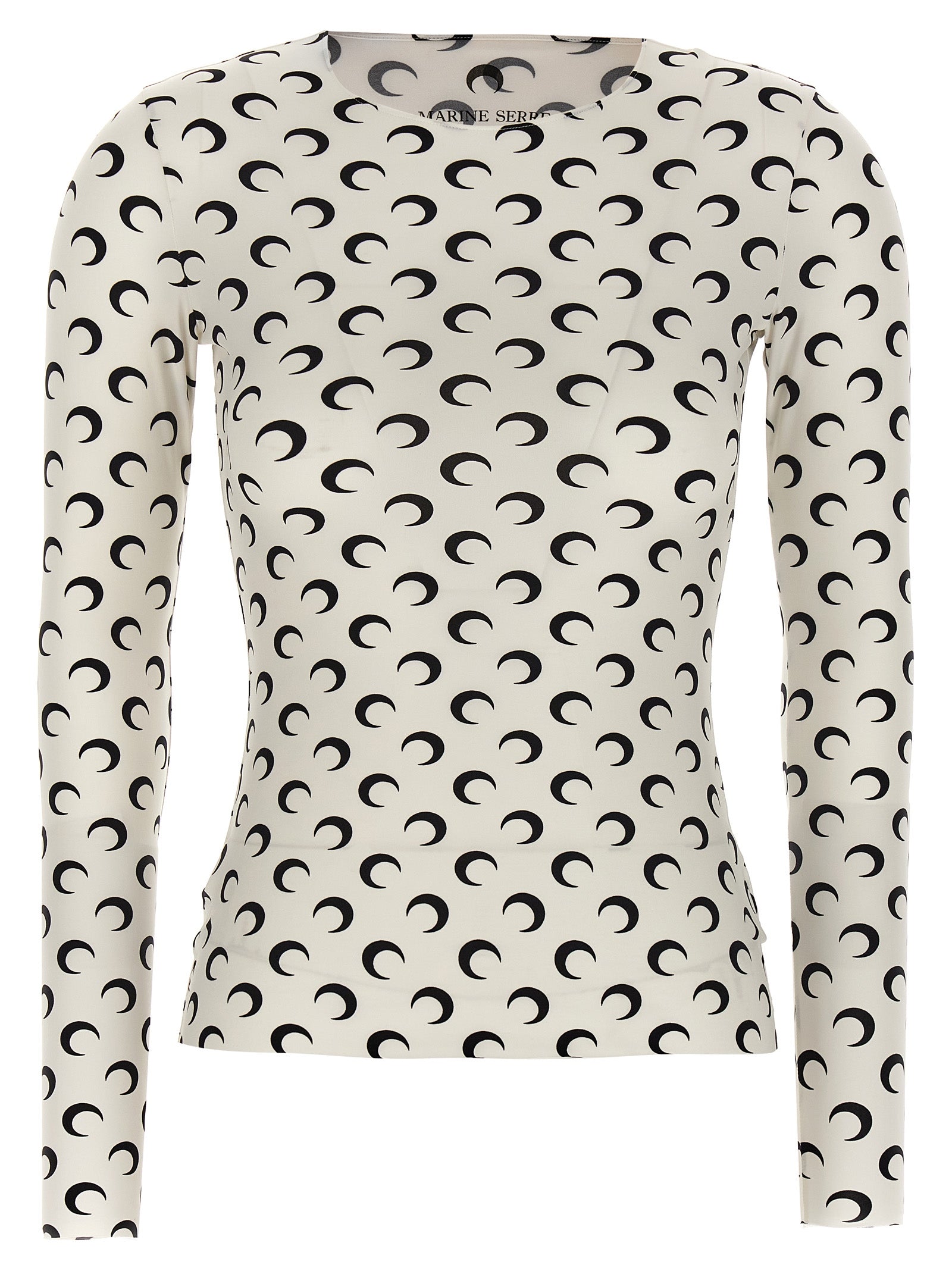 Marine Serre 'Moon Printed Jersey Second Skin' T-Shirt