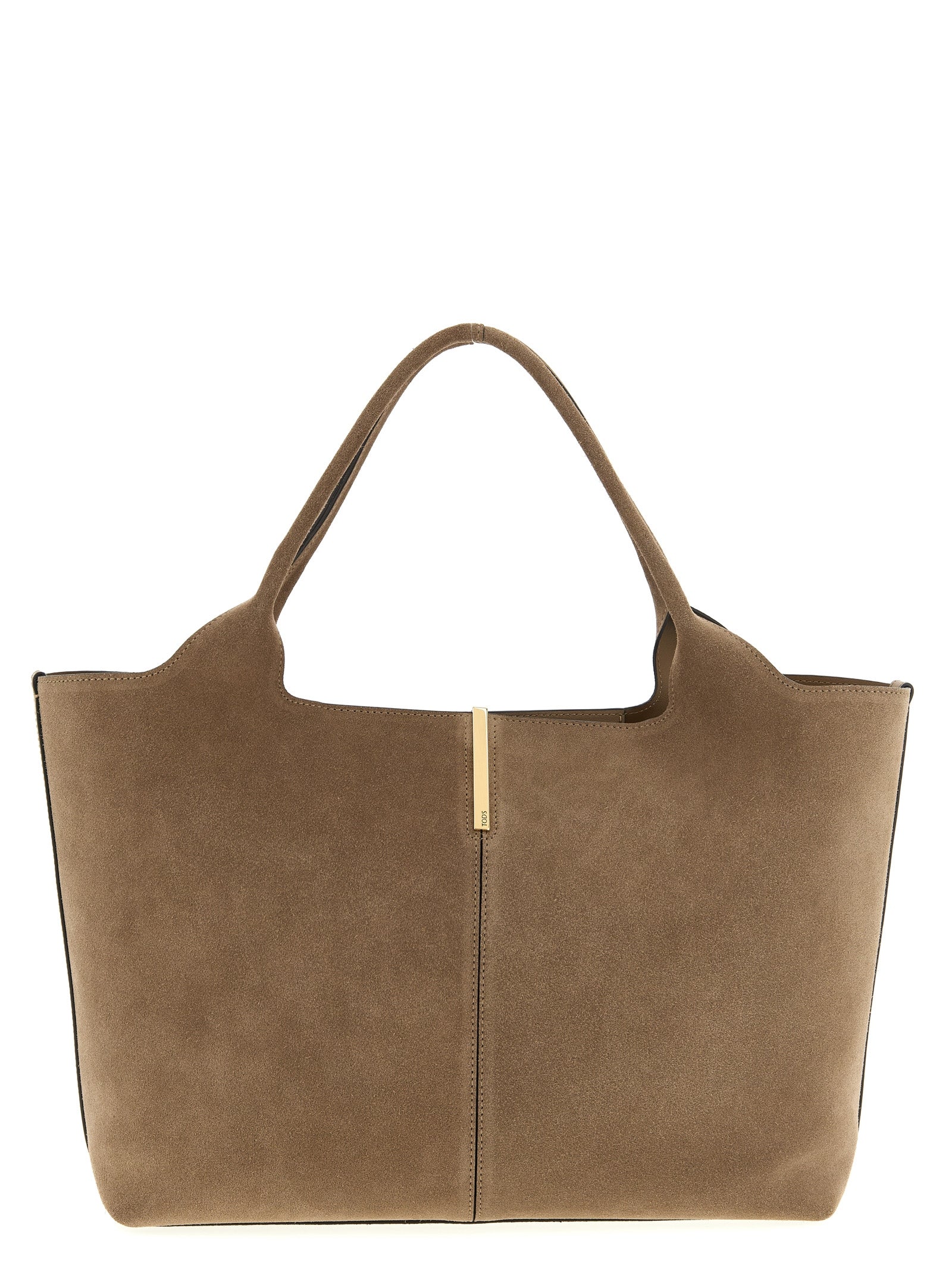 Tod'S Small To Medium Suede Shopping Bag
