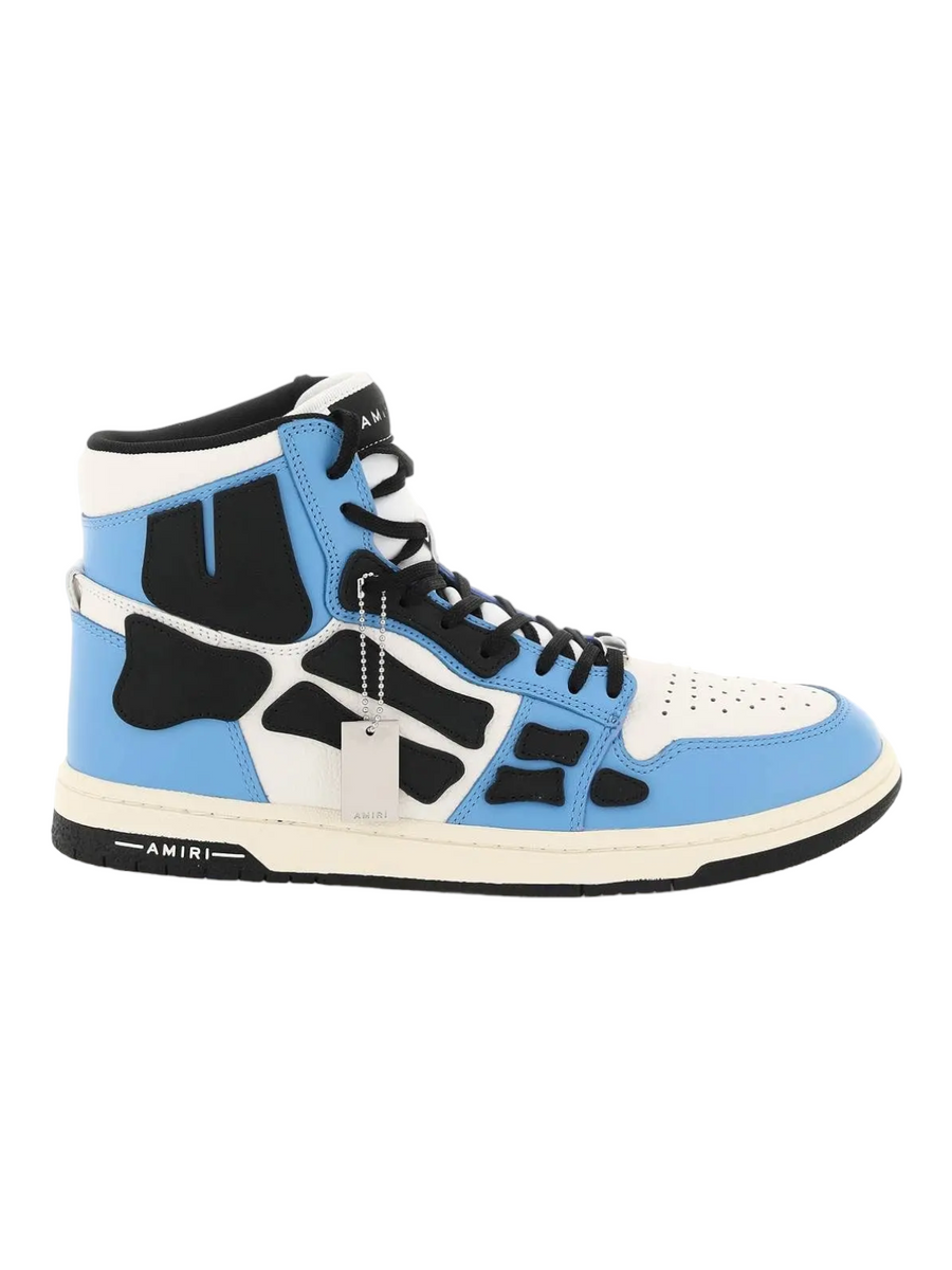 Amiri Skeleton High-Top Sneakers Light Blue/White – Aveugle Shop