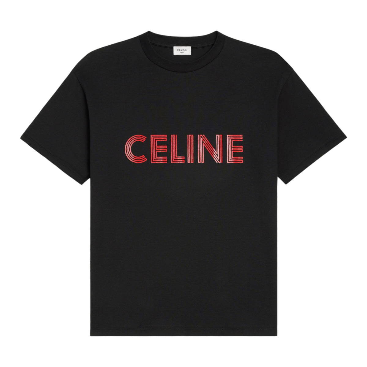 Celine Logo T-Shirt in Cotton Jersey