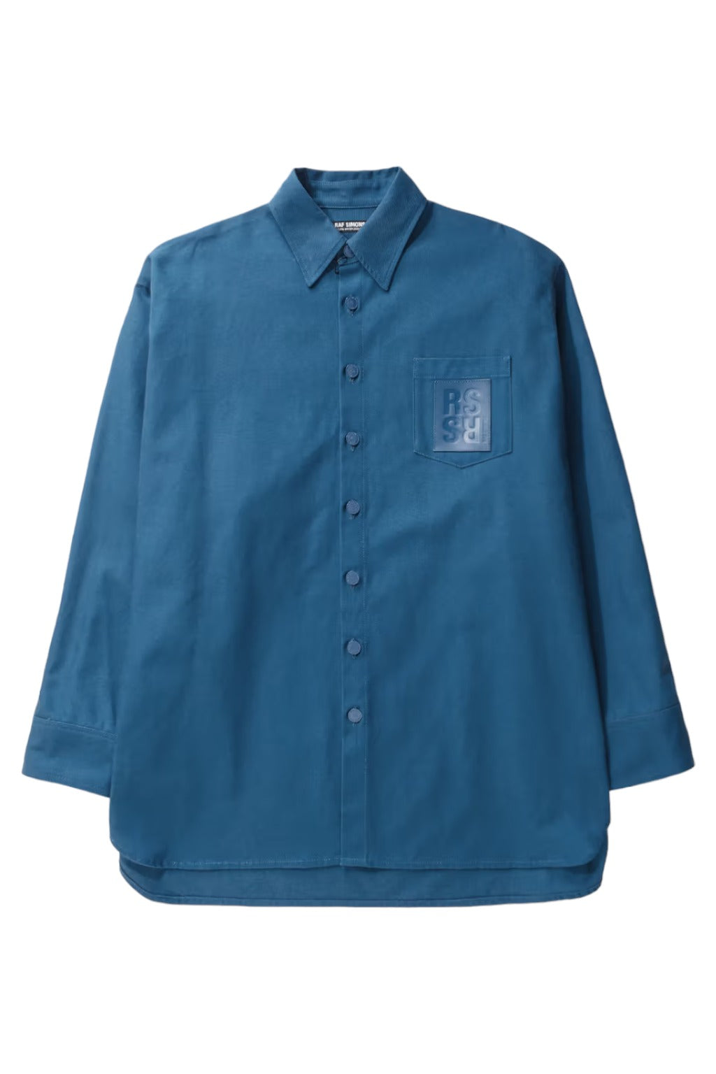 Raf Simons Oversized 'RS' Logo Denim Shirt