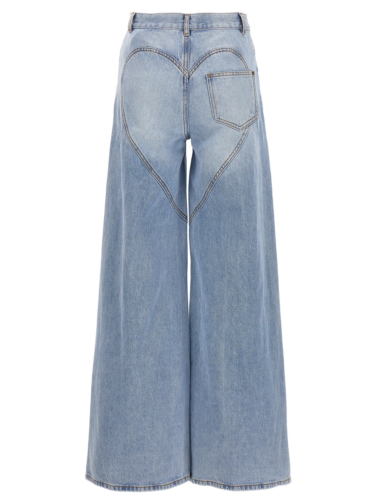 Area Jeans 'Wide Leg Crystal Slit'