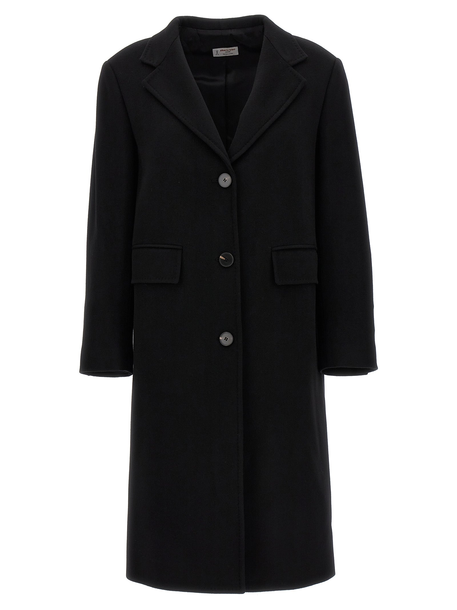 Alberto Biani Single-Breasted Wool Coat