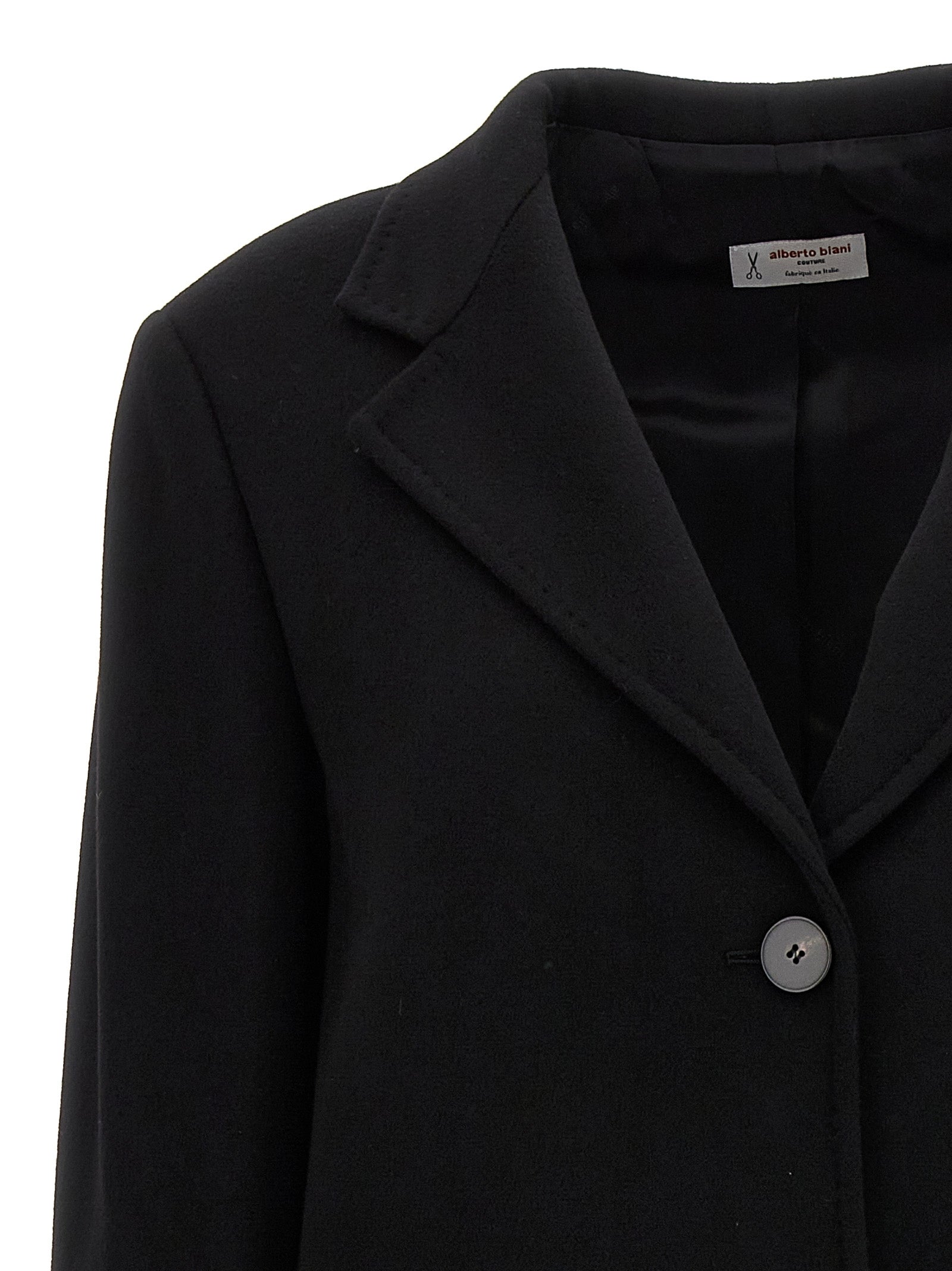 Alberto Biani Single-Breasted Wool Coat