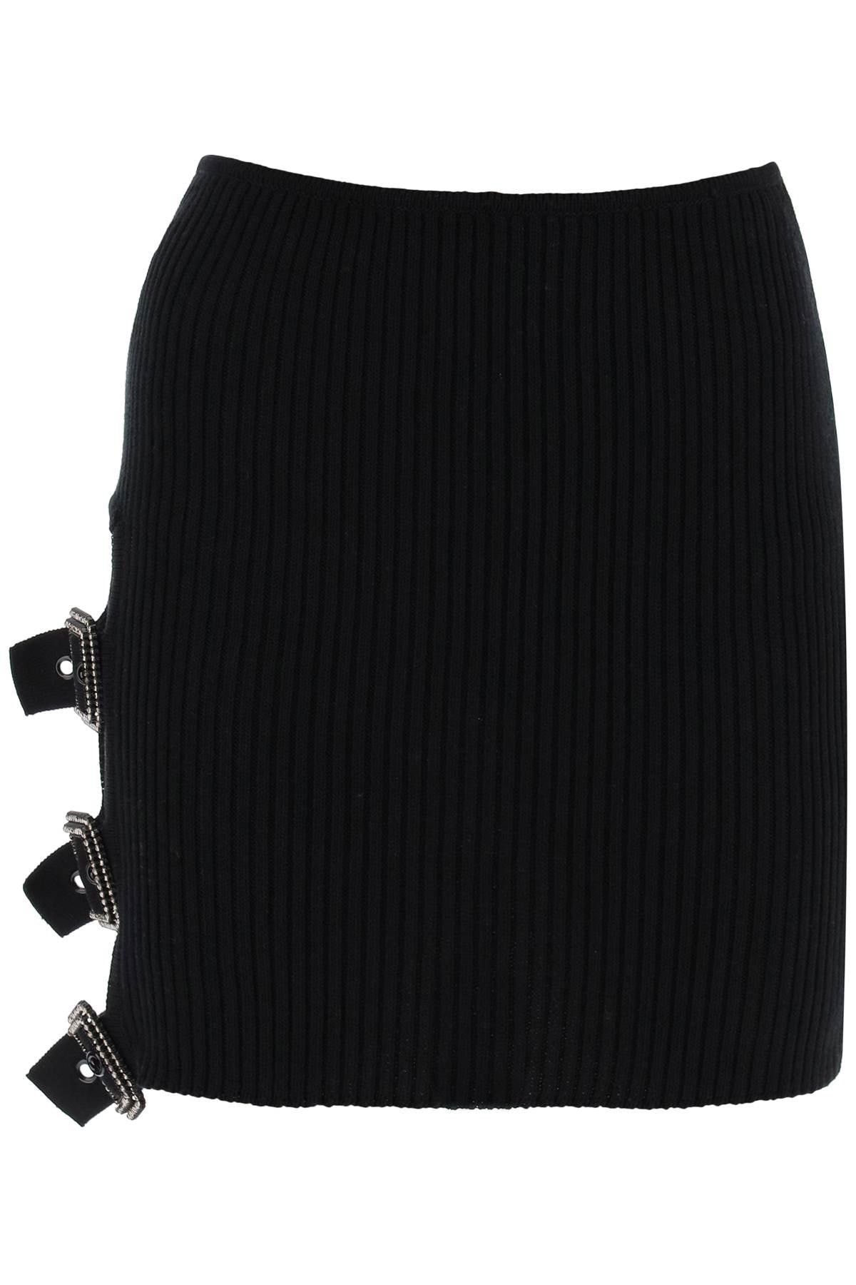 Giuseppe Di Morabito Mini Ribbed Knit Skirt In Nine Words