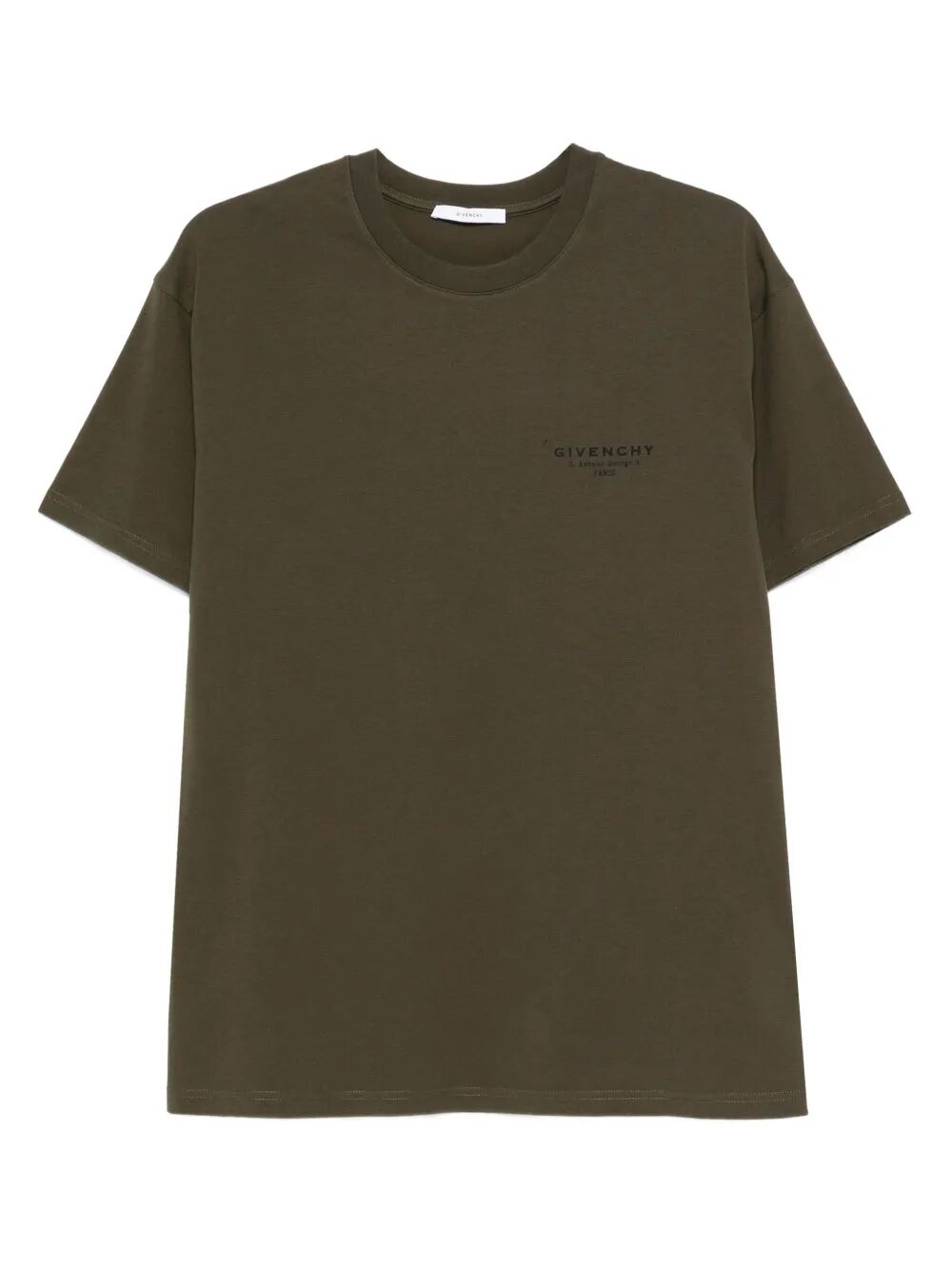 Givenchy Cotton T-shirt With Givenchy Stamp Print