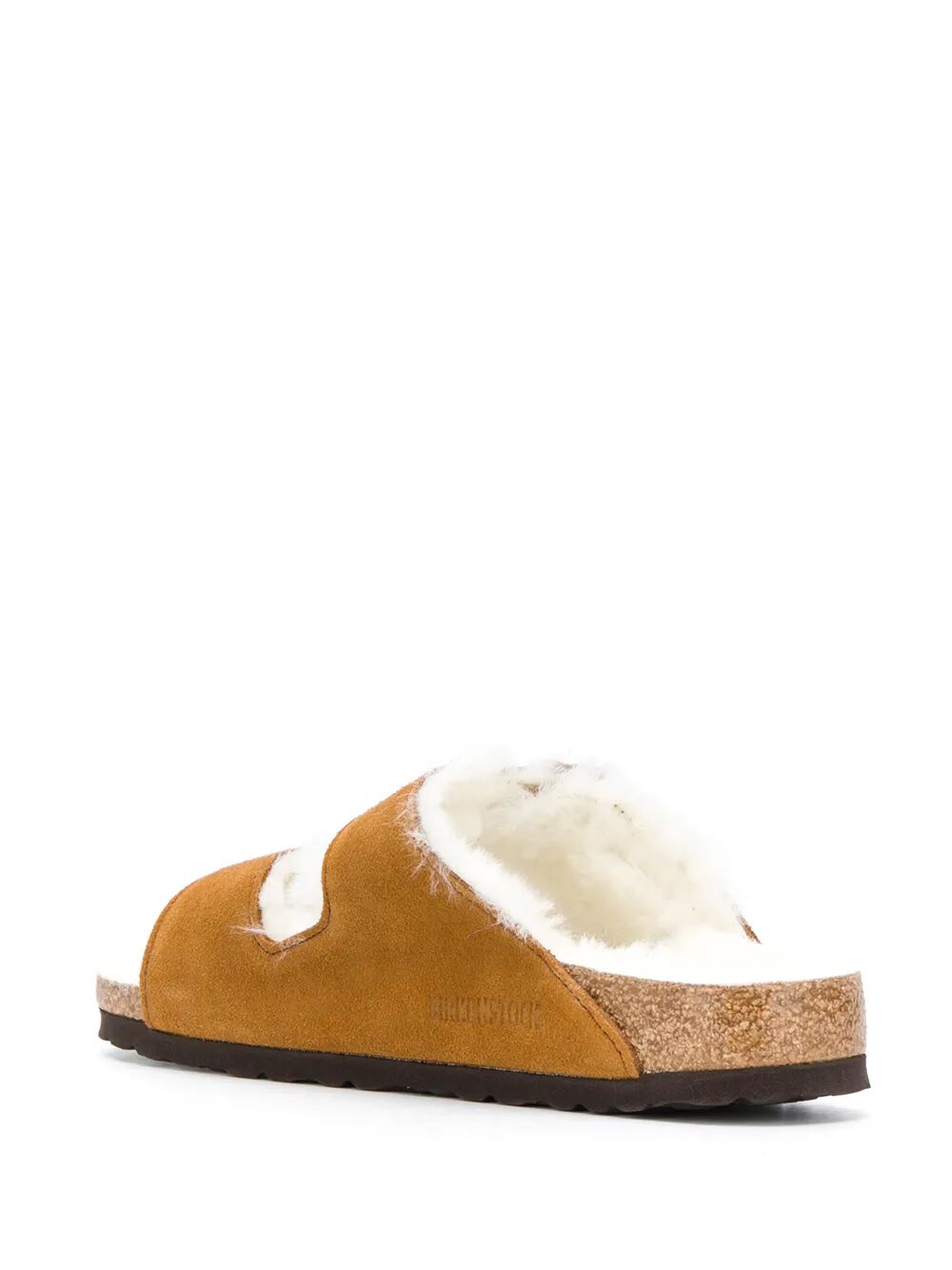 Birkenstock Arizona Shearling And Suede Sandals