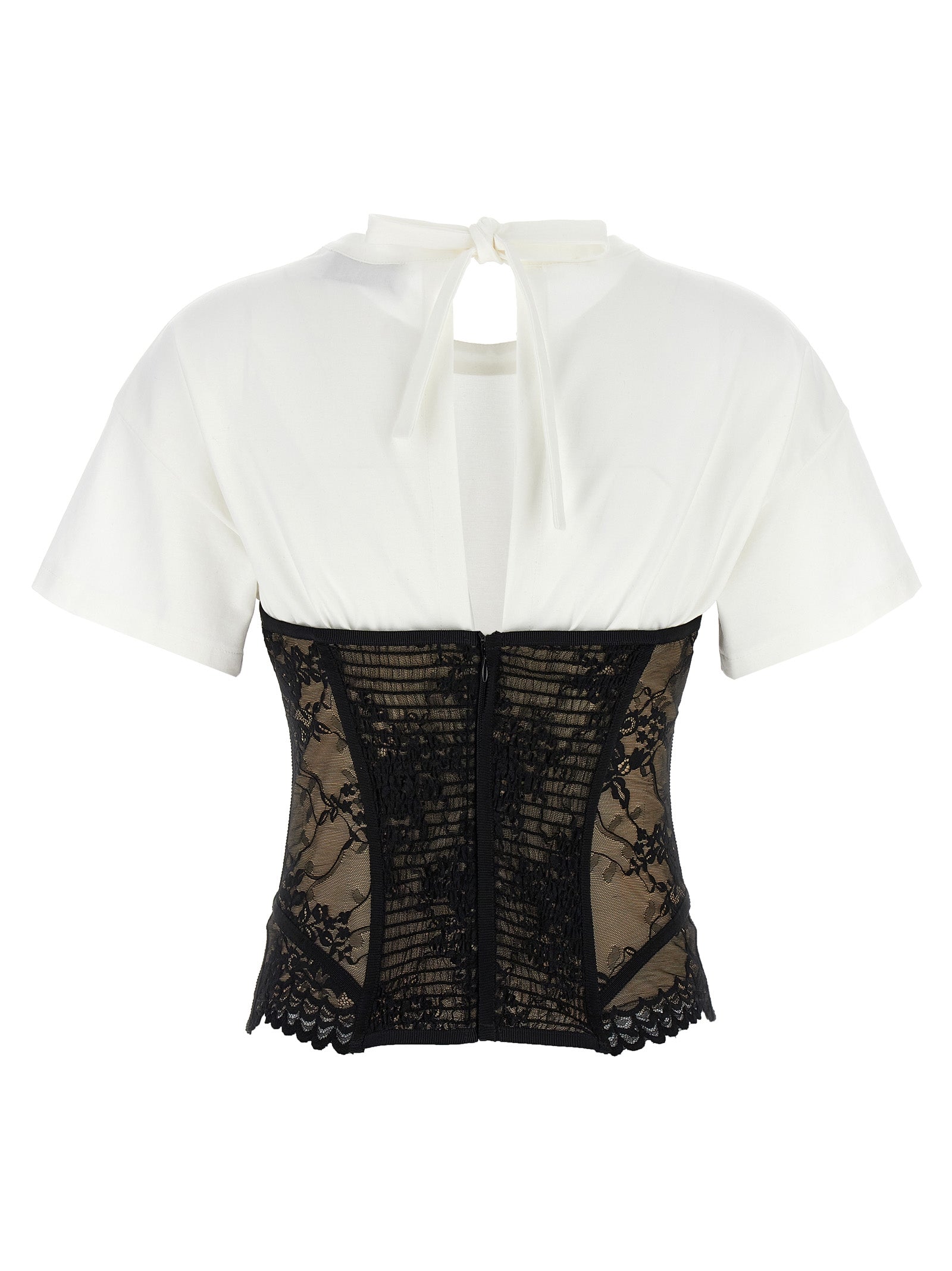 Giuseppe Di Morabito Lace Bodice Insert Top