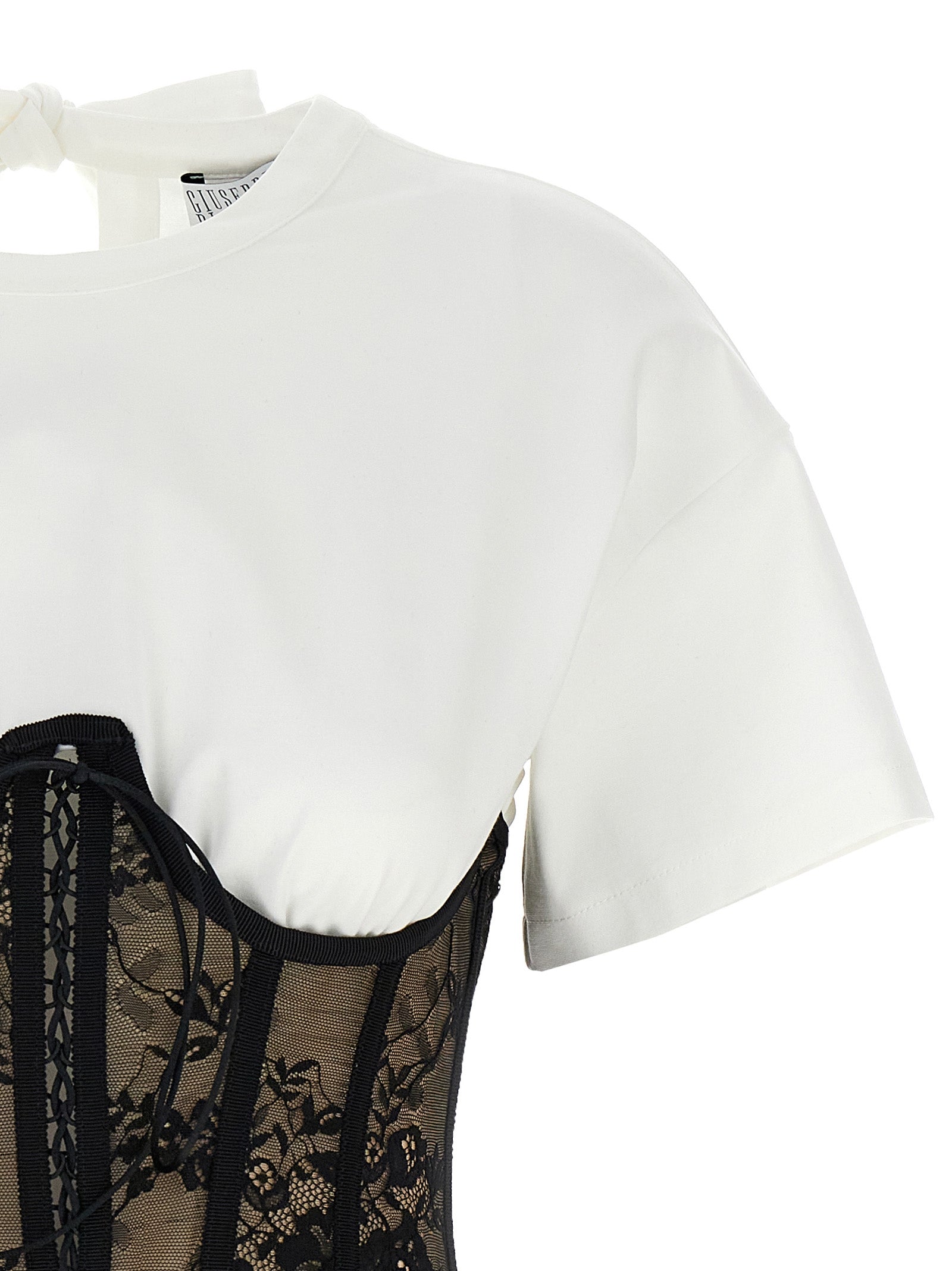 Giuseppe Di Morabito Lace Bodice Insert Top