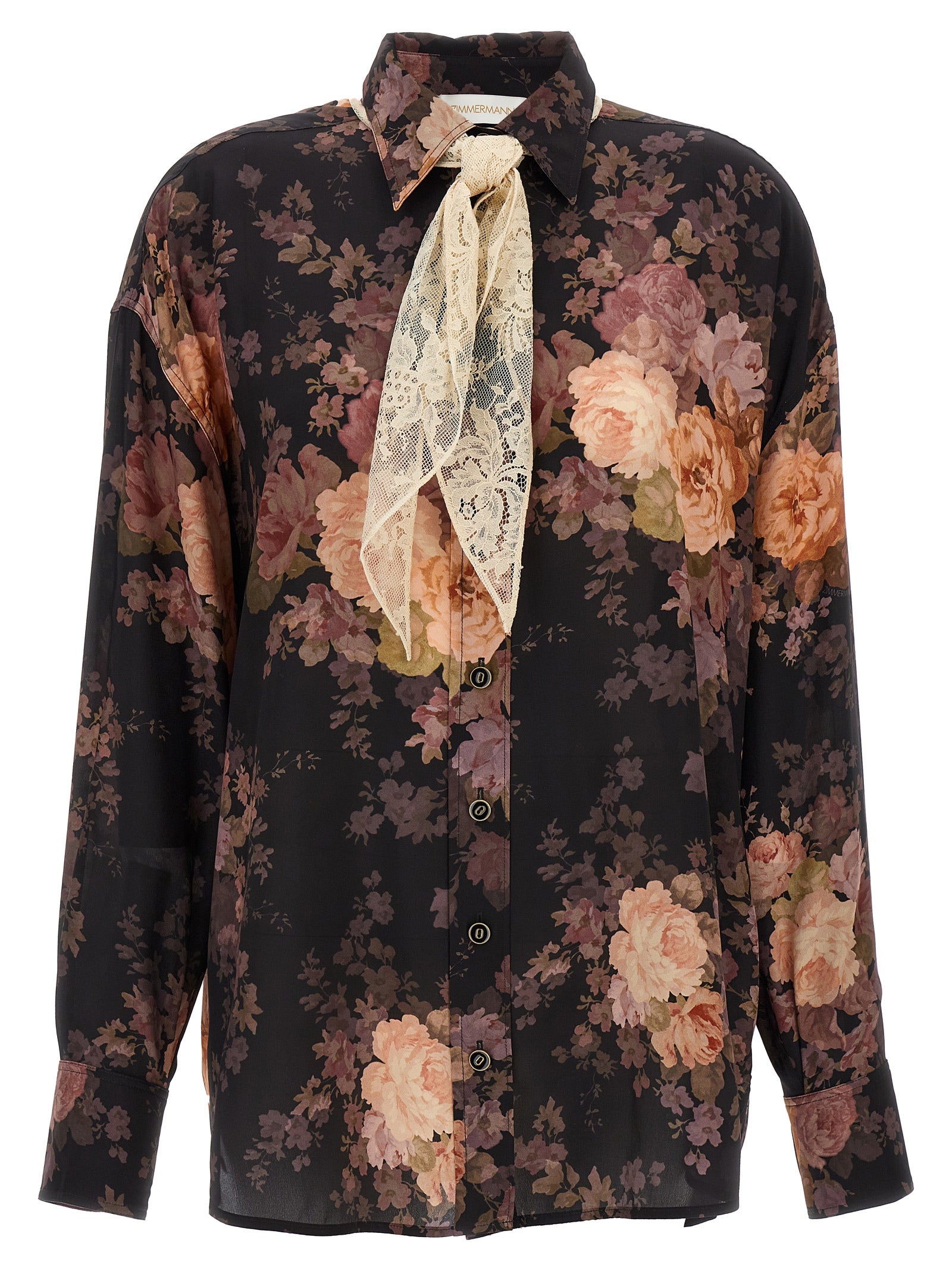 Zimmermann 'Illustration Lace Scarf' Shirt