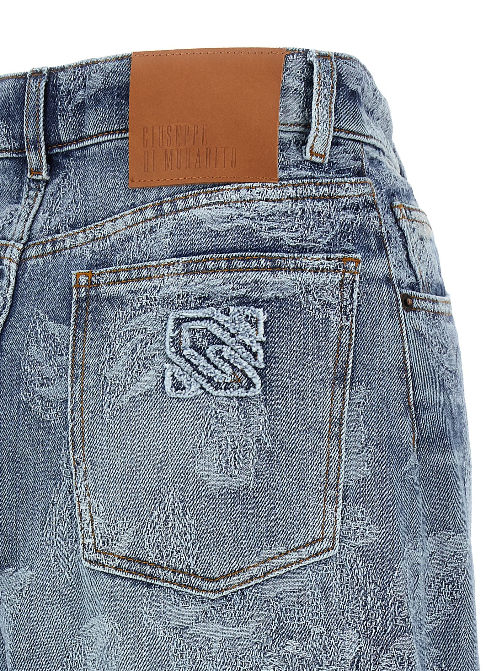 Giuseppe Di Morabito Jacquard Flower Jeans