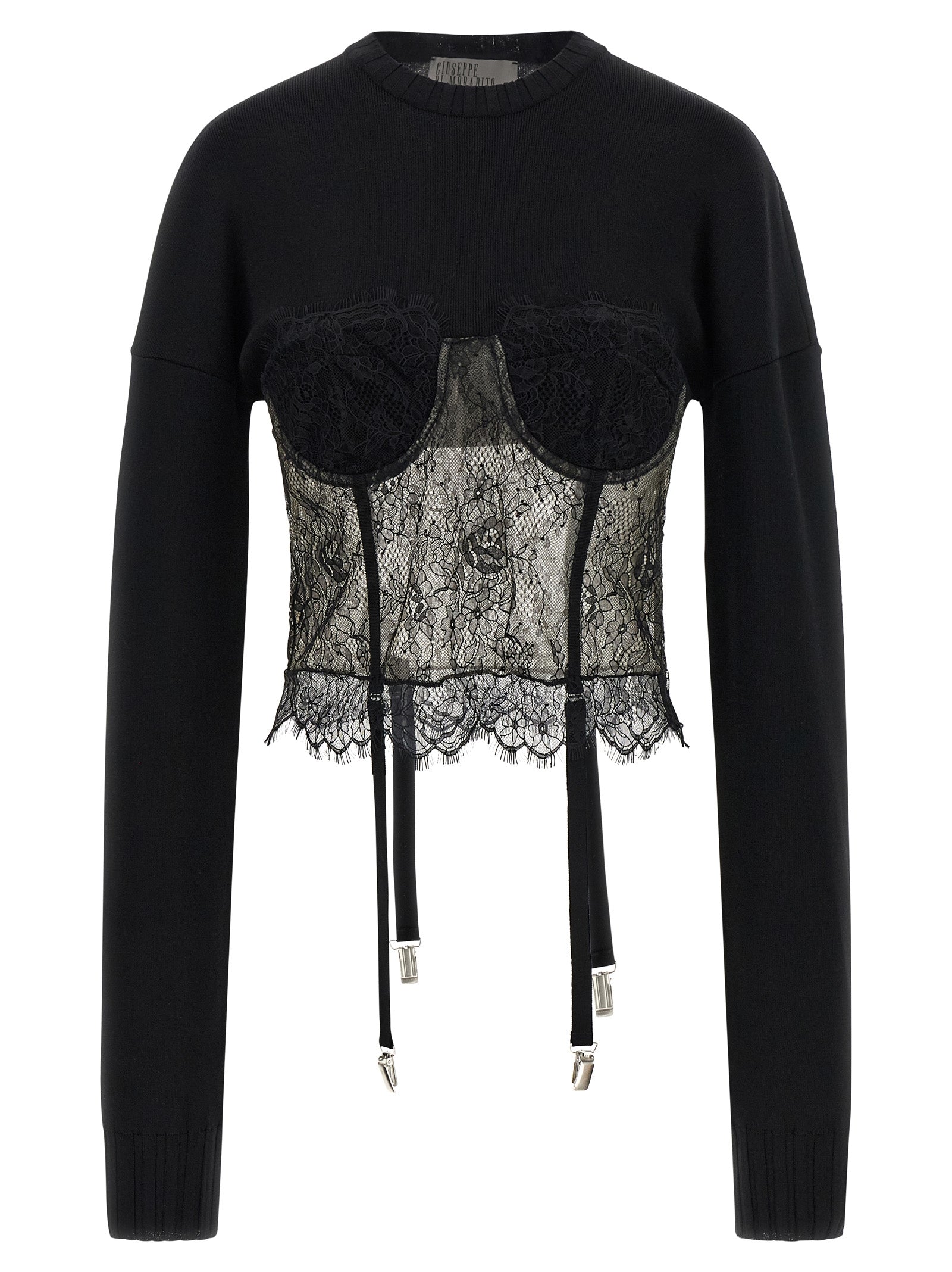 Giuseppe Di Morabito Lace Insert Sweater