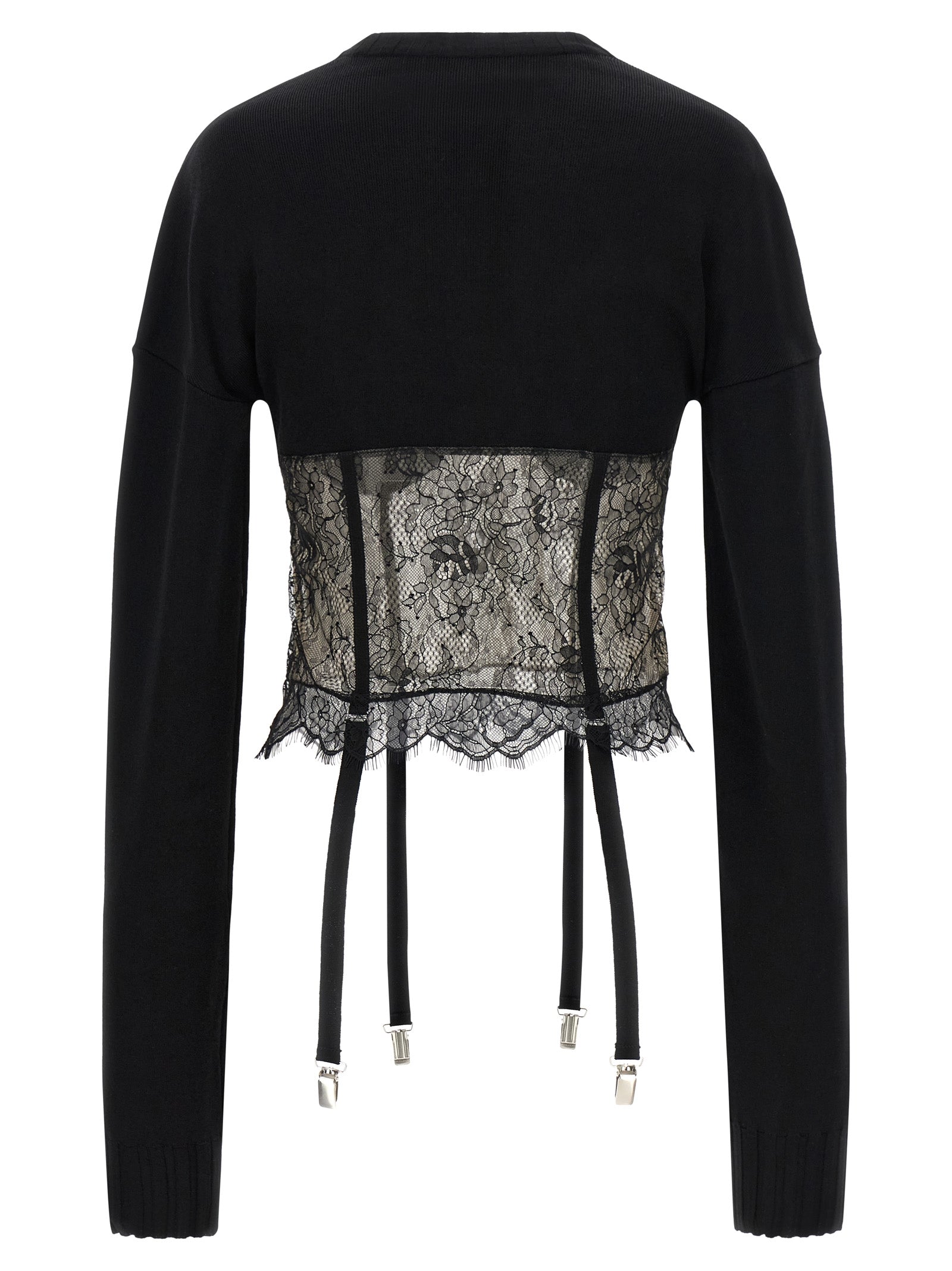 Giuseppe Di Morabito Lace Insert Sweater