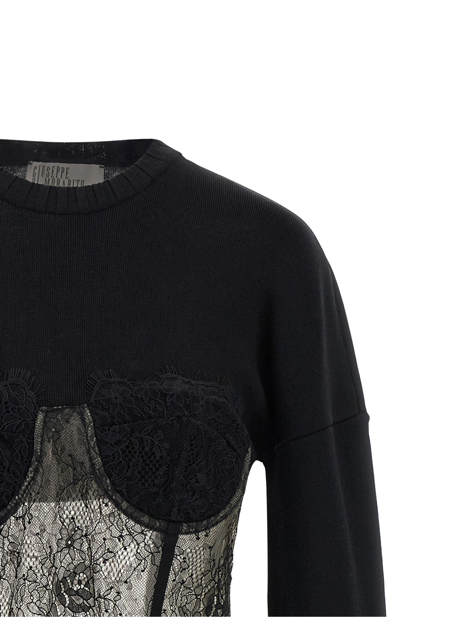 Giuseppe Di Morabito Lace Insert Sweater