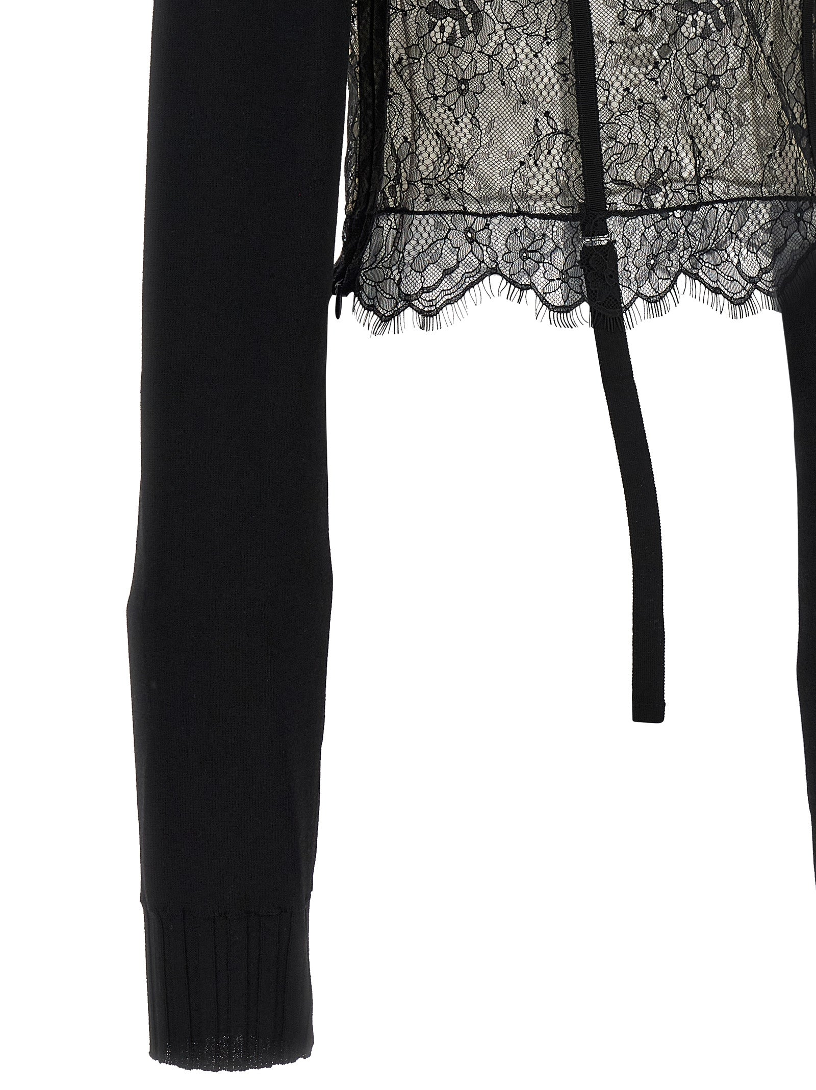 Giuseppe Di Morabito Lace Insert Sweater