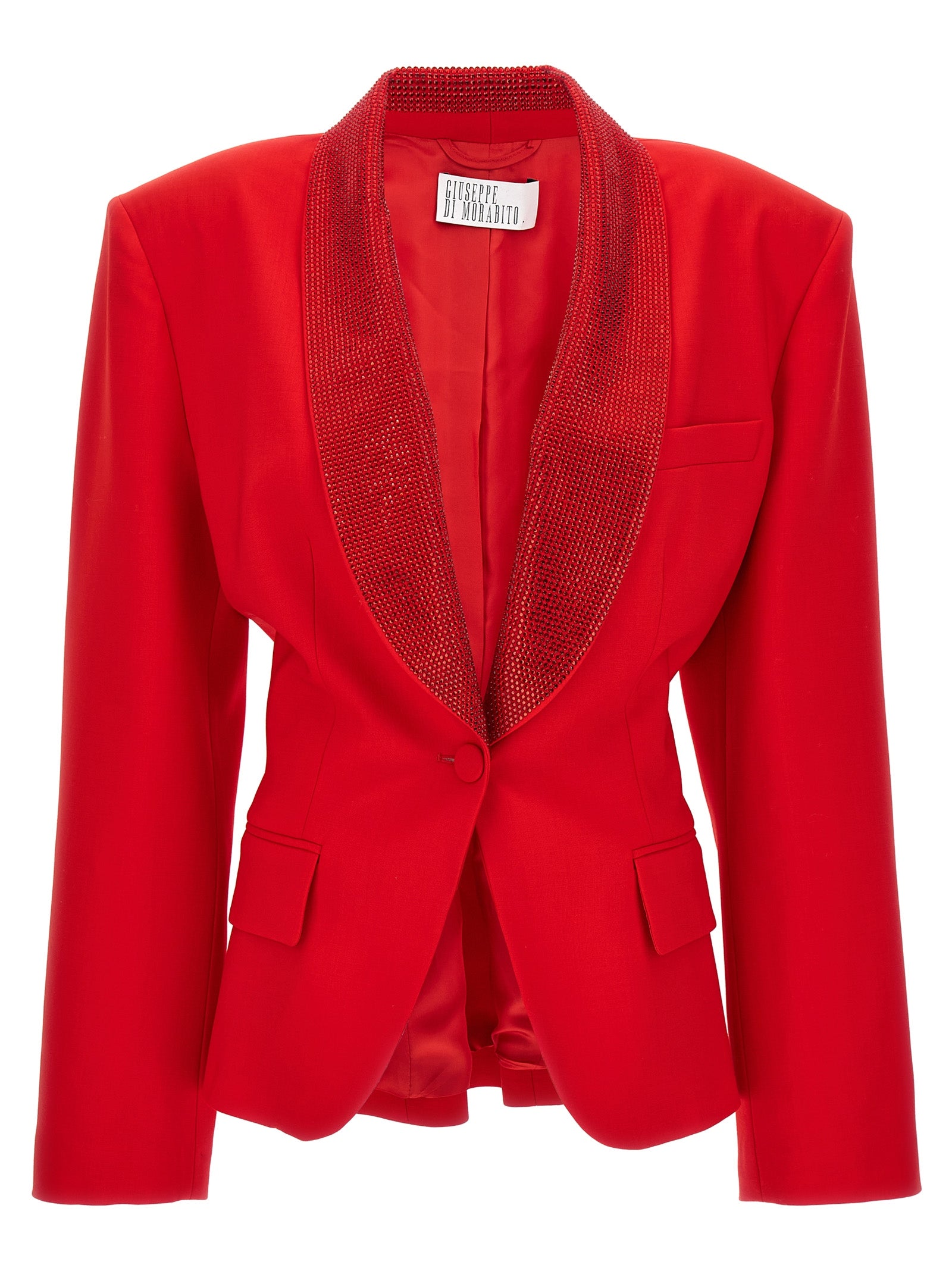 Giuseppe Di Morabito All Over Crystal Lapel Blazer