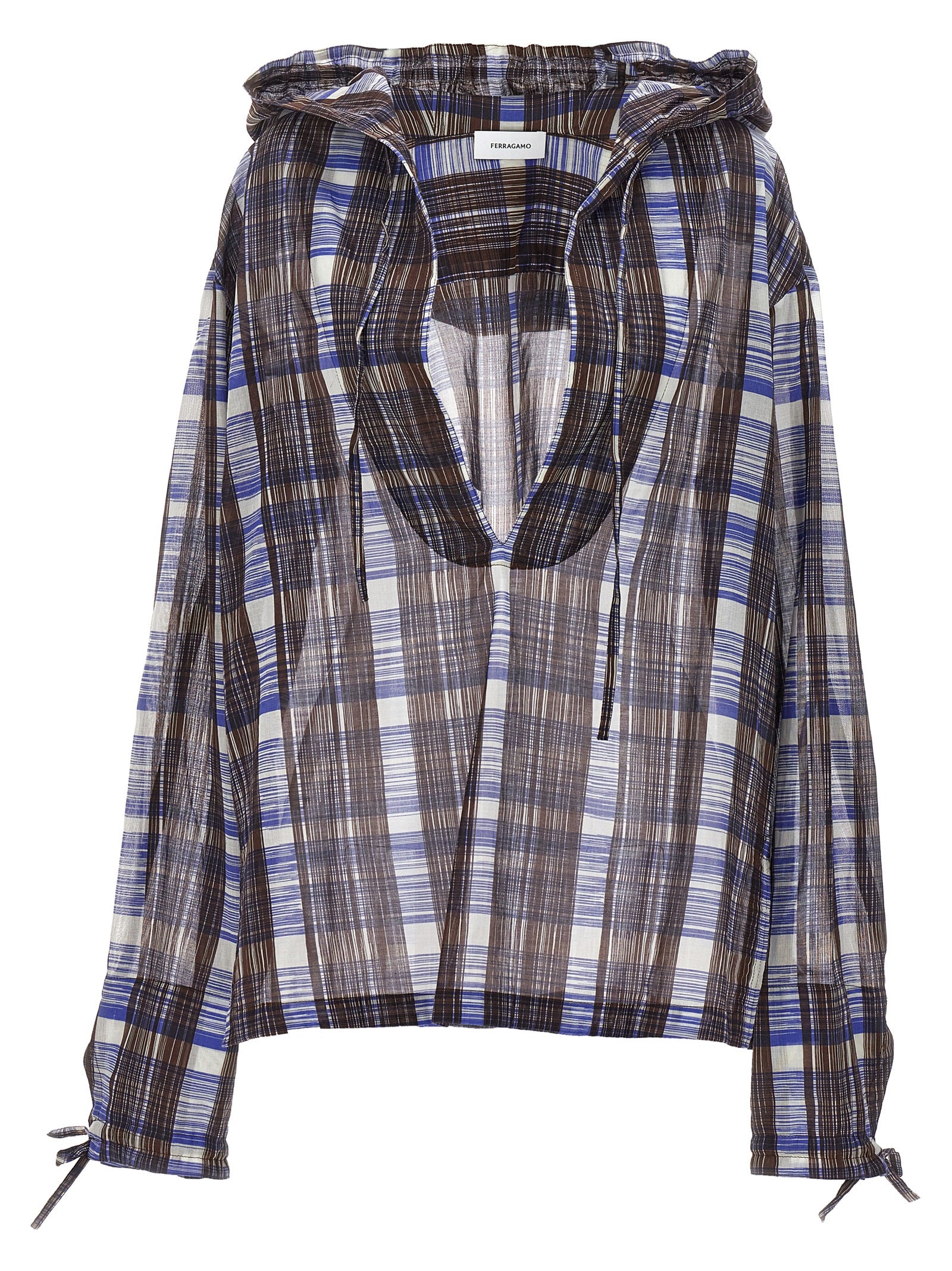 Ferragamo Check Blouse