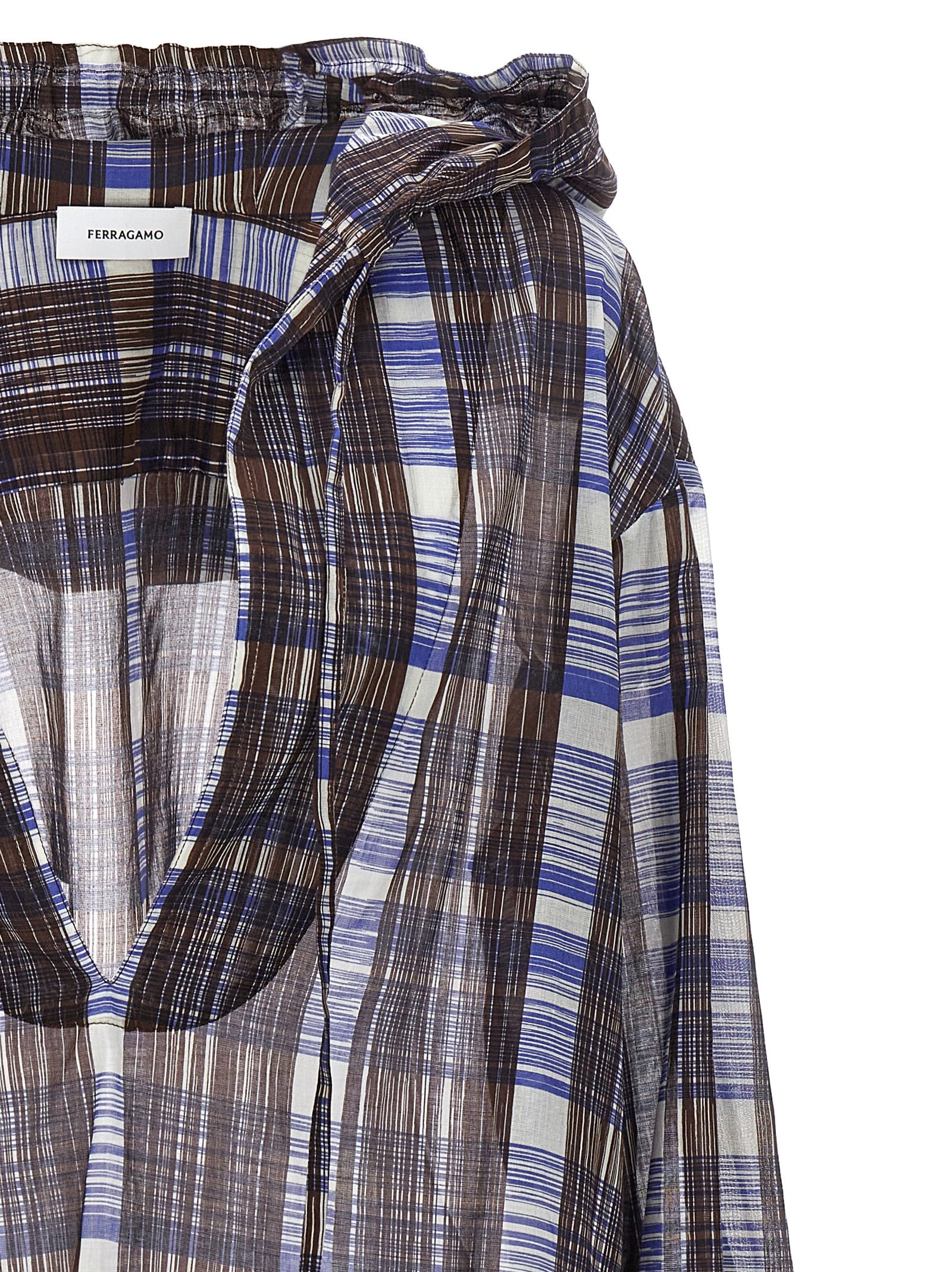 Ferragamo Check Blouse