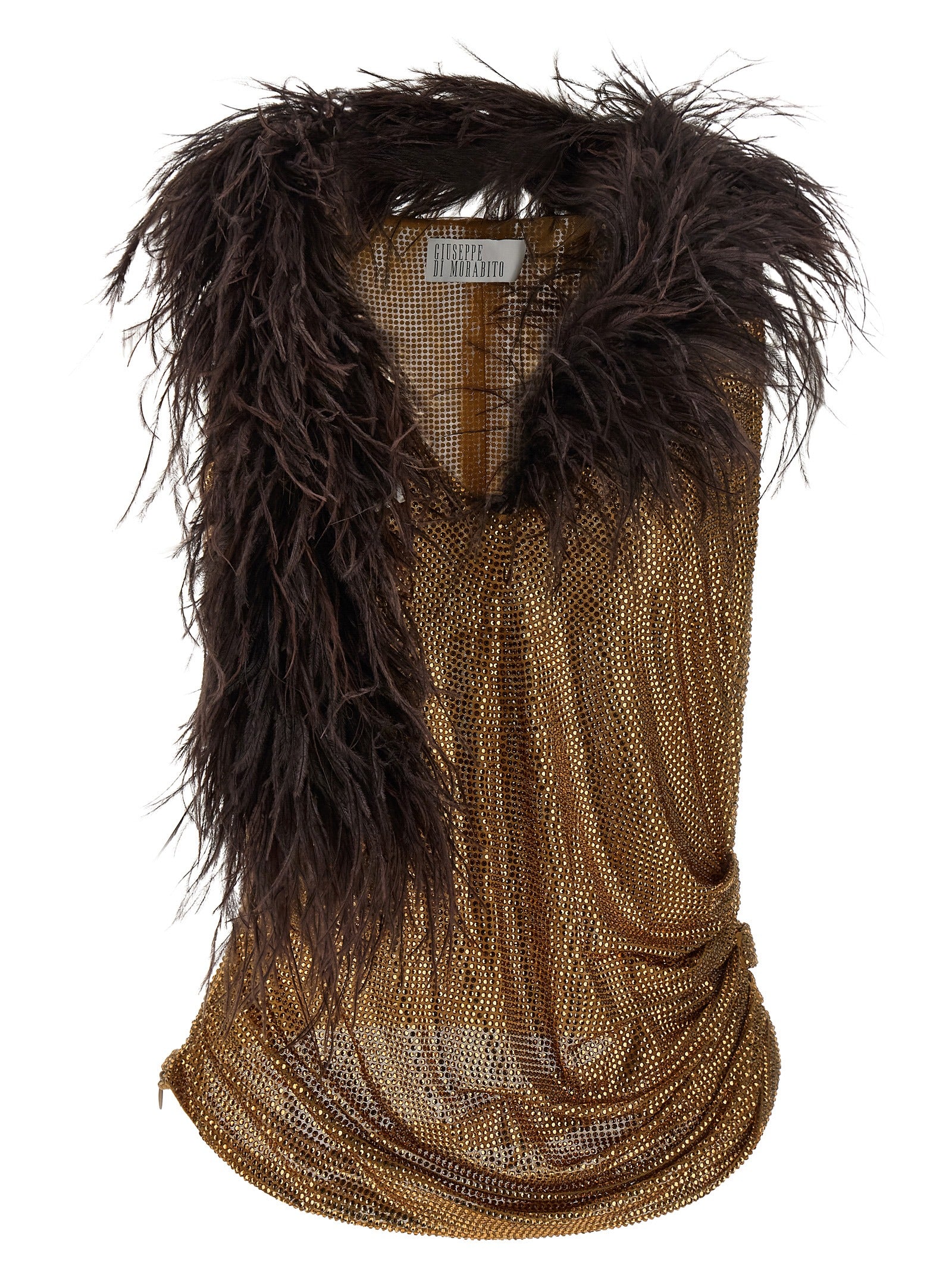 Giuseppe Di Morabito Mesh And Feather Top