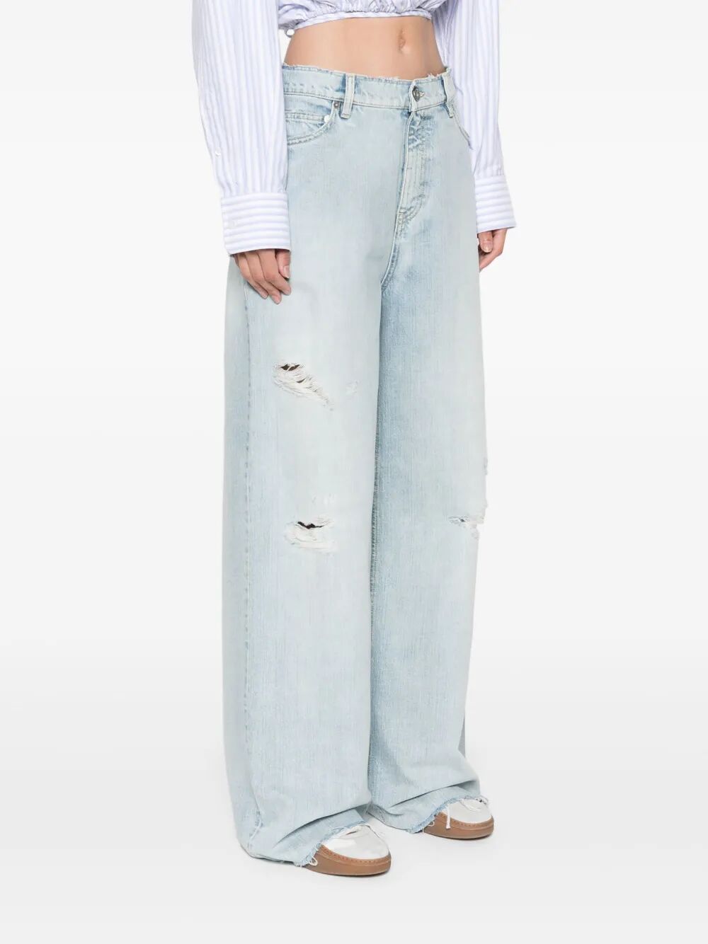 Golden Goose Lived-in Denim Effect Boyfriend Jeans