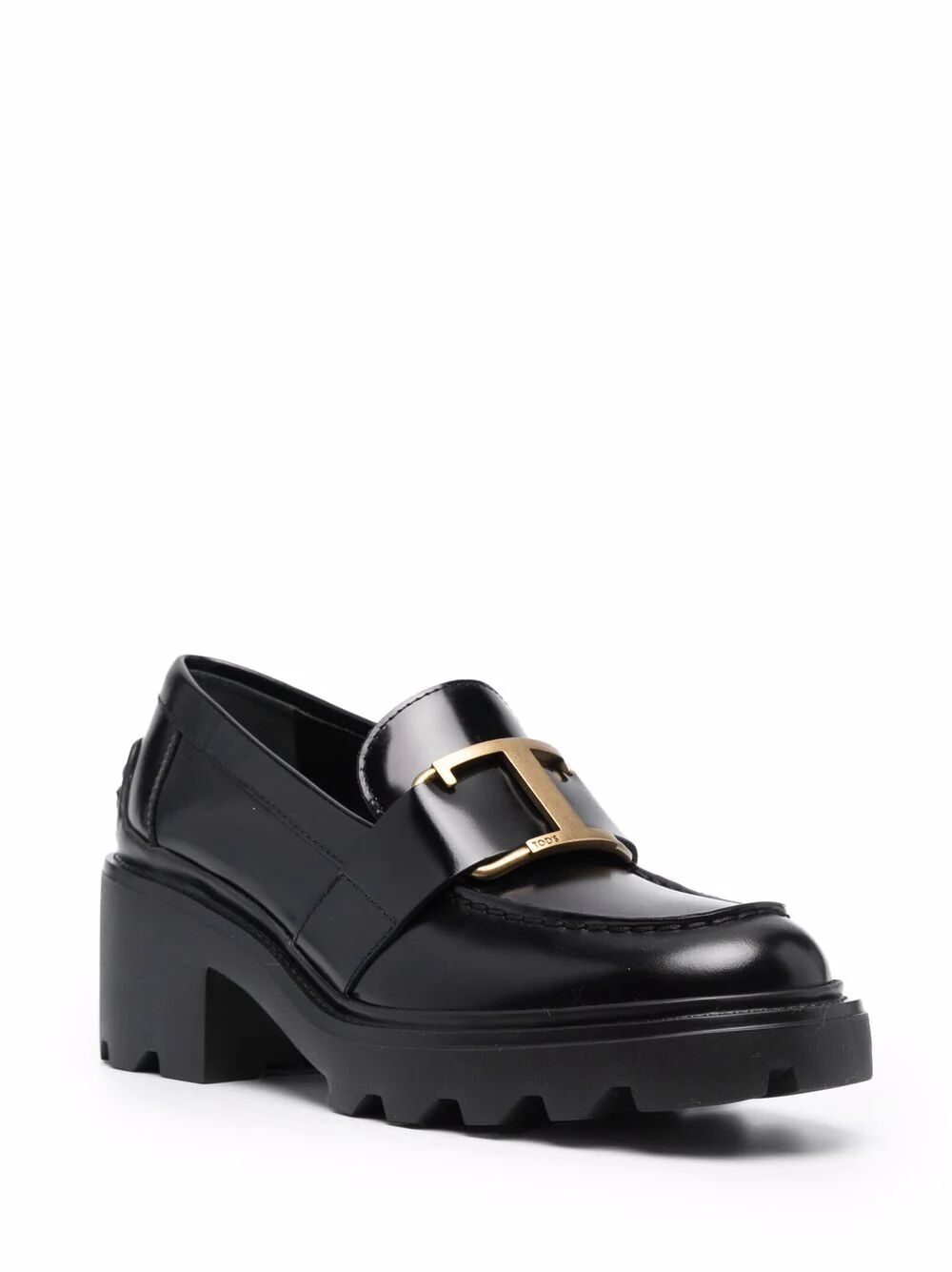 Tod's Leather Heeled Loafers
