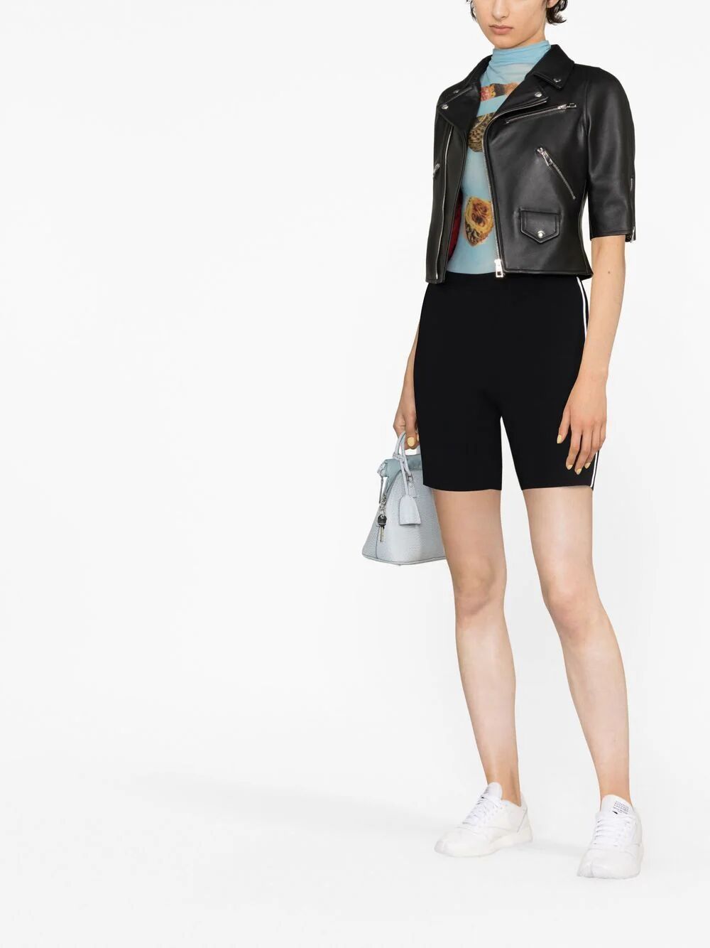 Loewe Three-quarter Sleeve Leather Jacket