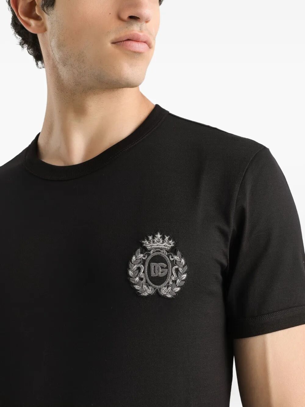 Dolce & Gabbana Logo-patch Cotton T-shirt