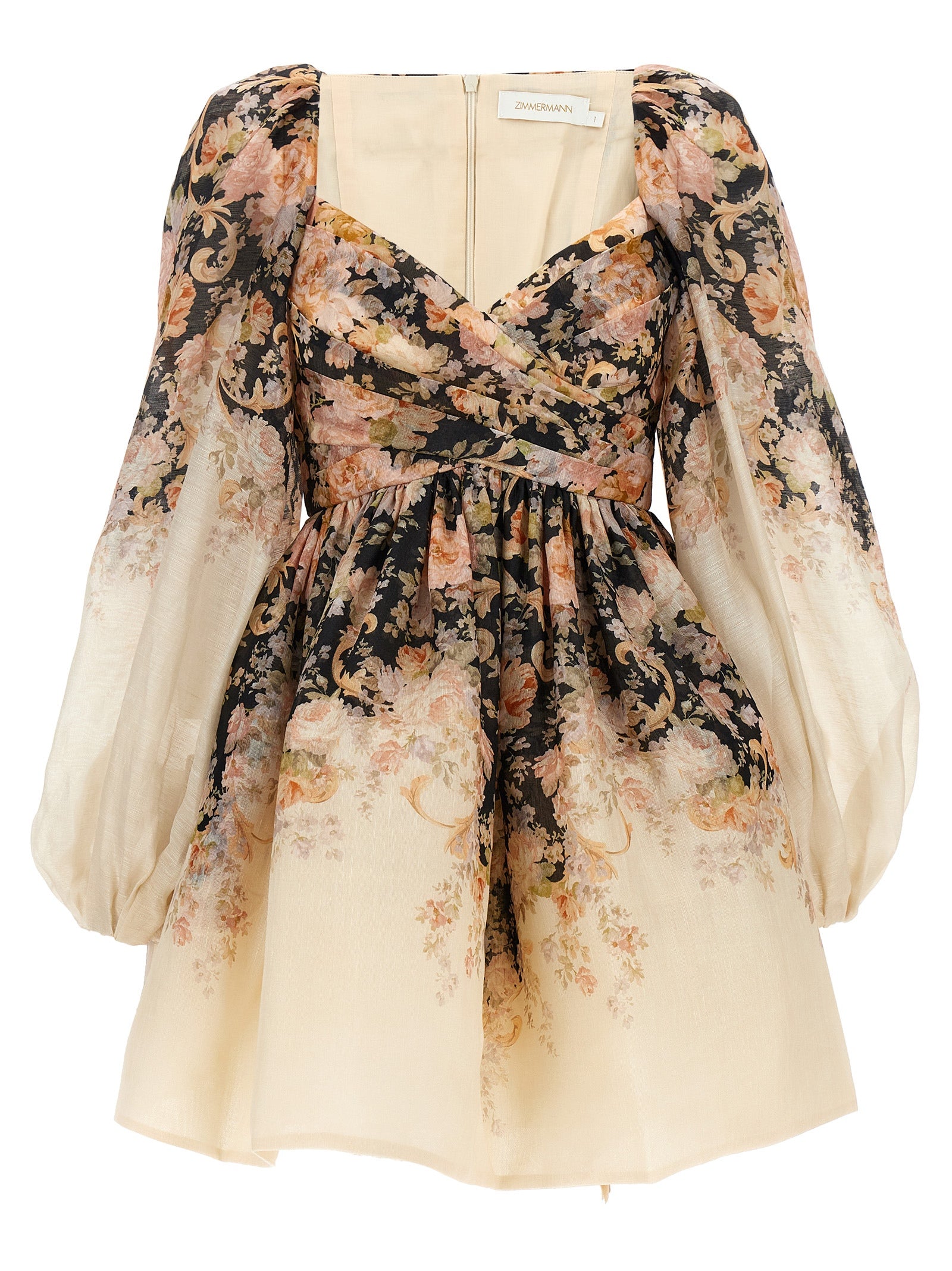 Zimmermann 'Illustration Draped Mini' Dress