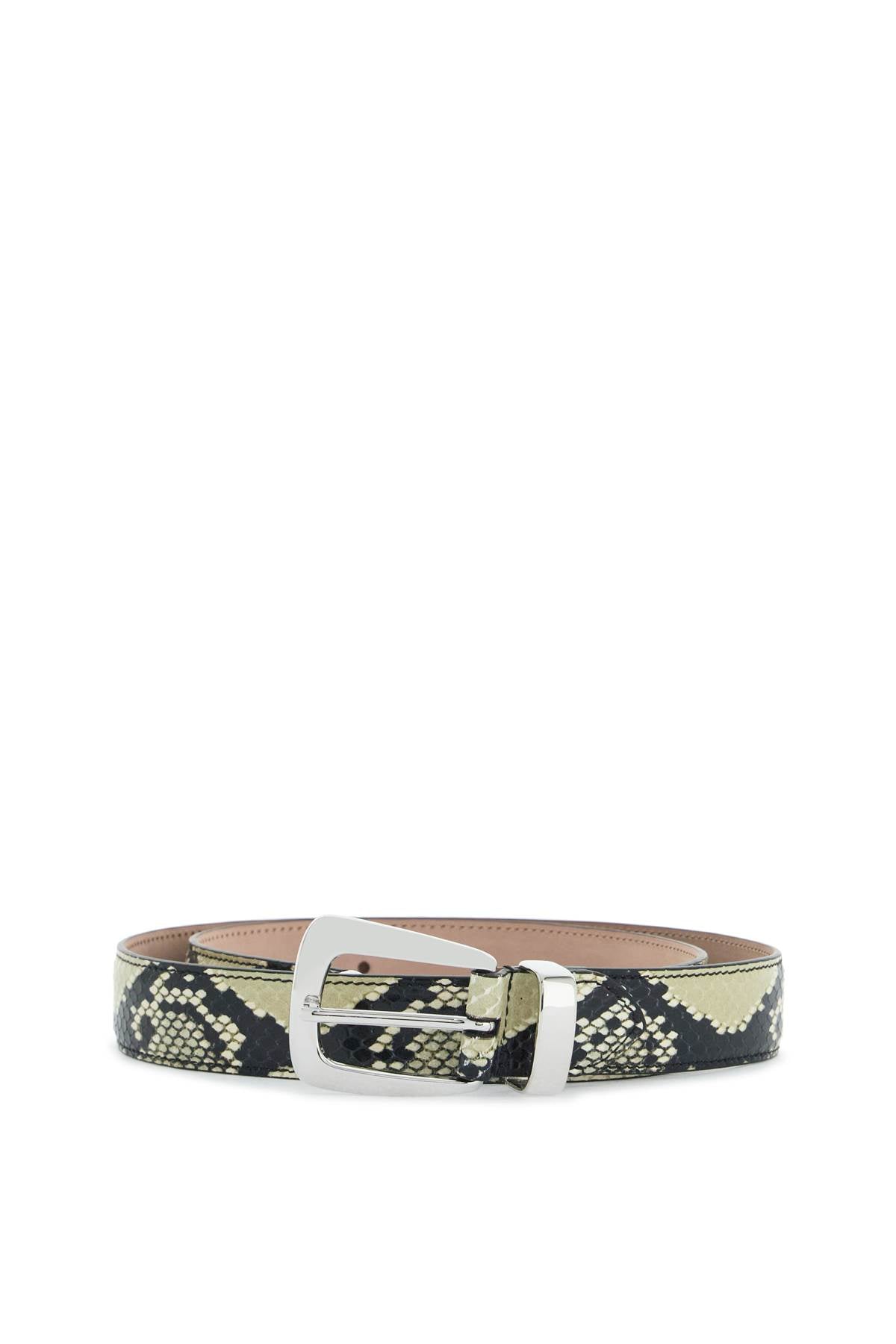 Khaite Python-Printed Benny Belt