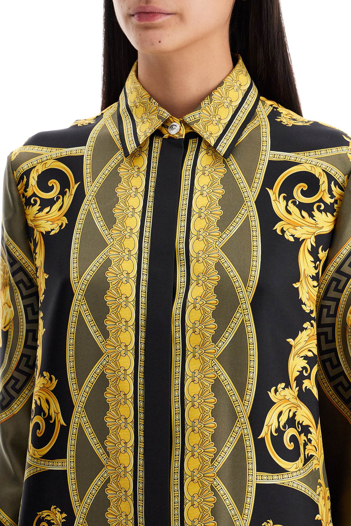 Versace Silk Shirt 'The Cut Of The Gods