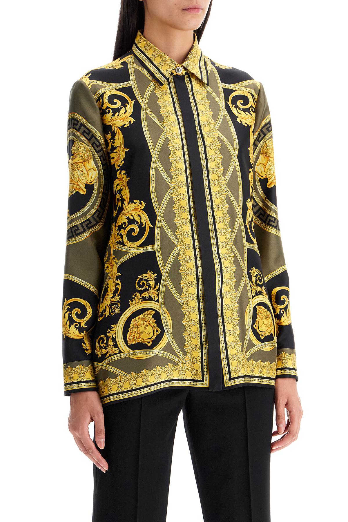 Versace Silk Shirt 'The Cut Of The Gods