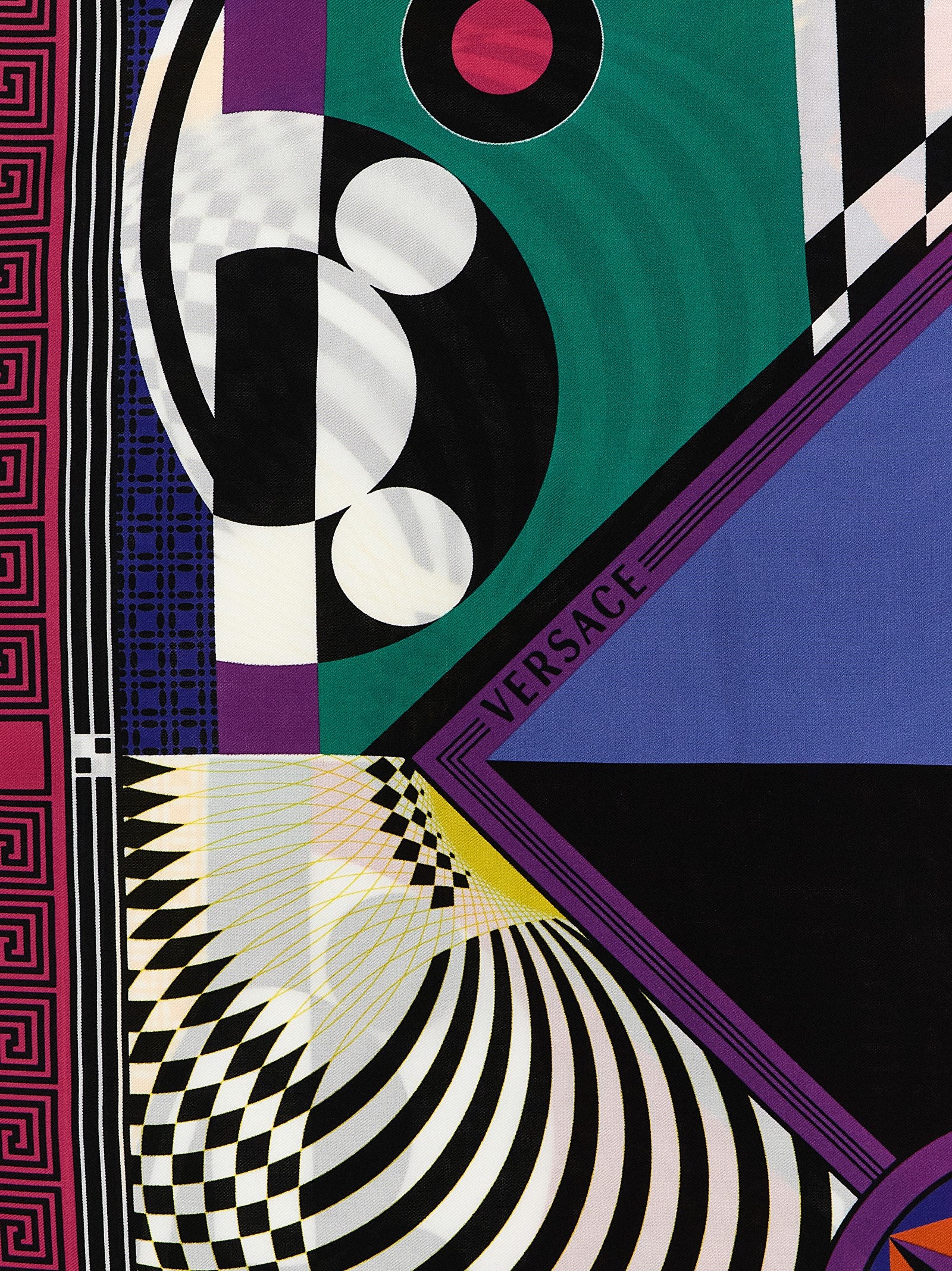 Versace 'Theatre' Print Silk Scarf