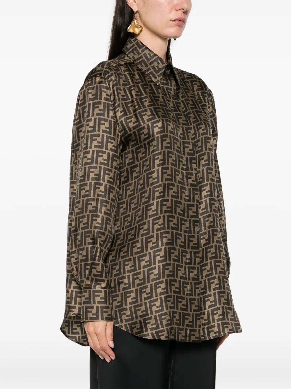 Fendi Ff Silk Shirt
