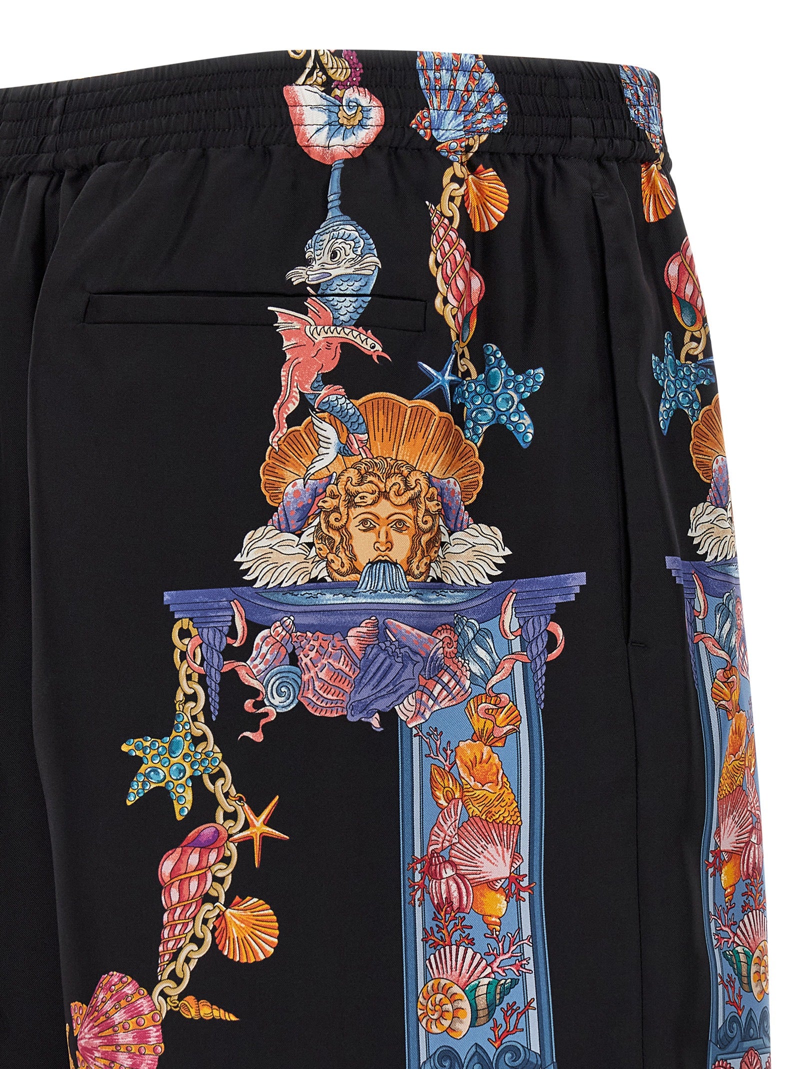 Versace 'Coral Theatre' Print Bermuda Shorts