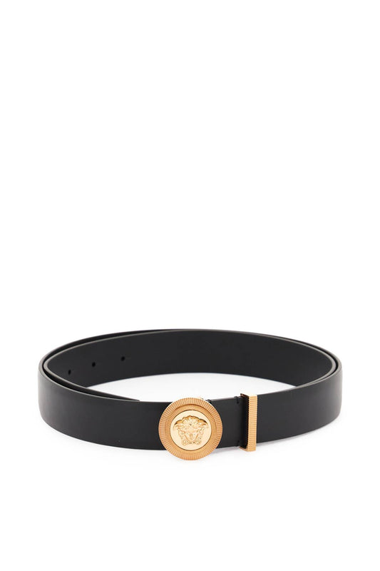 Versace Medusa Biggie Leather Belt Black