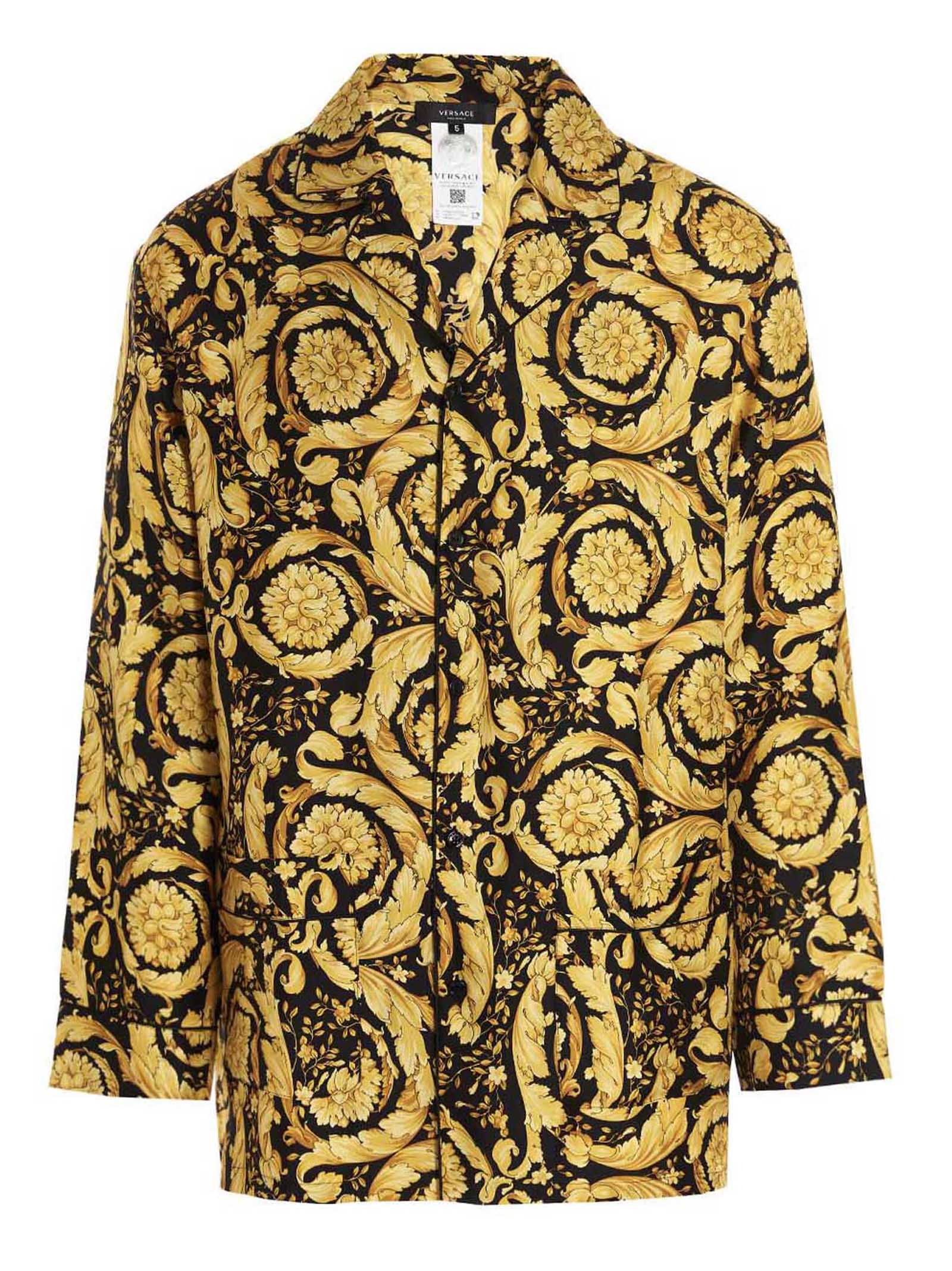 Versace 'Baroque' Pajama Shirt