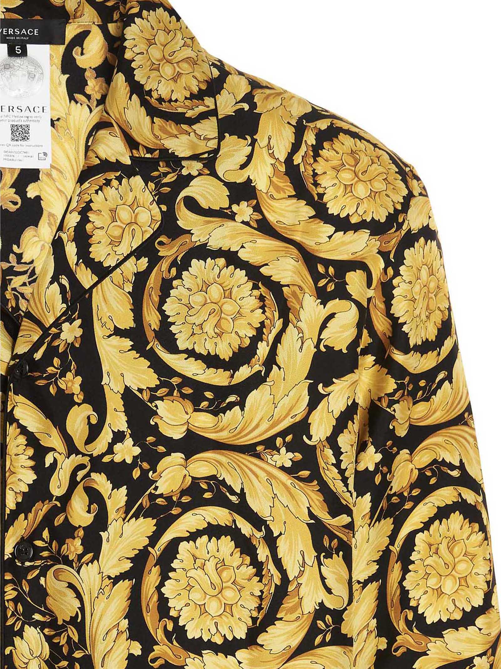 Versace 'Baroque' Pajama Shirt