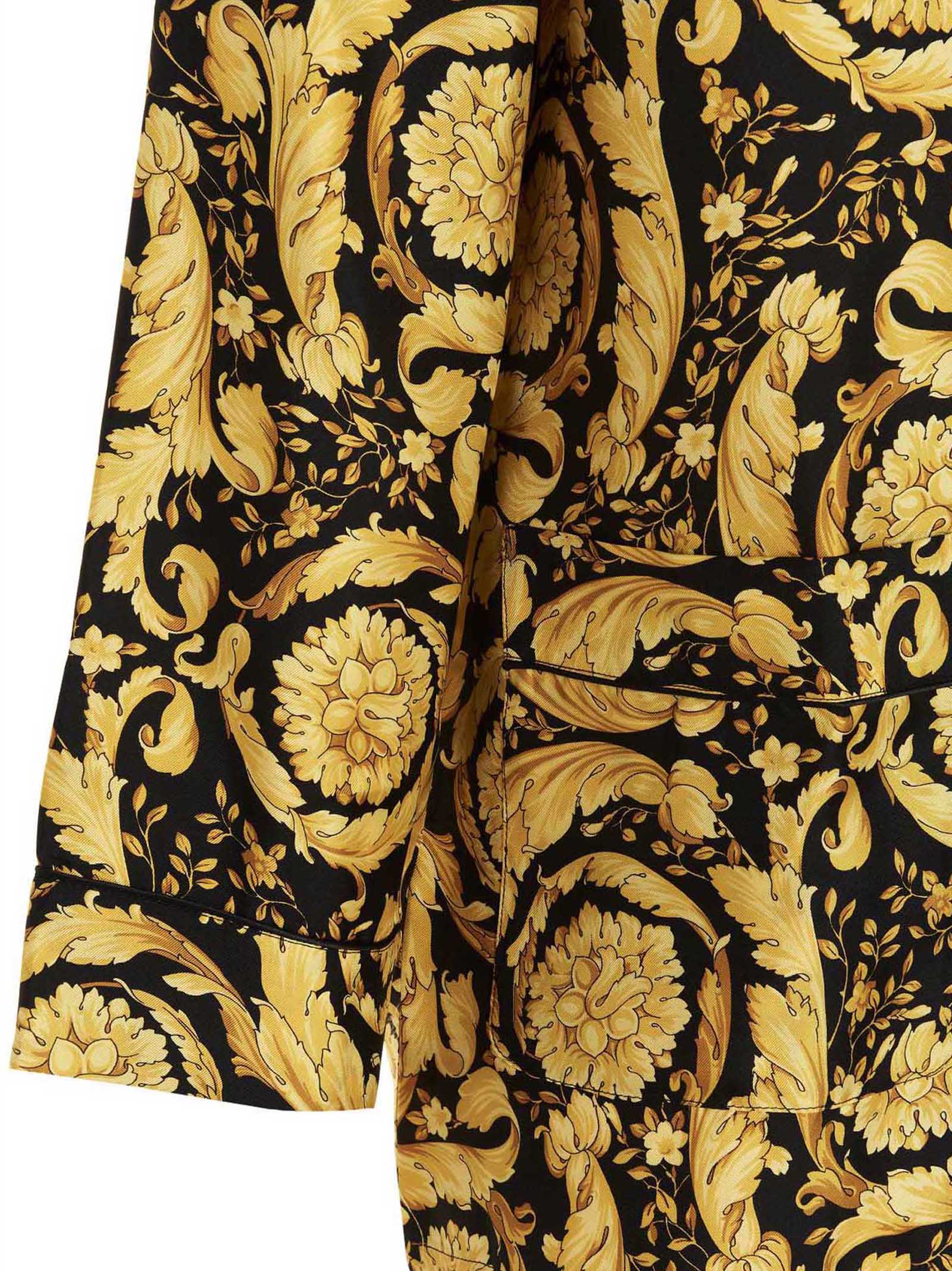 Versace 'Baroque' Pajama Shirt