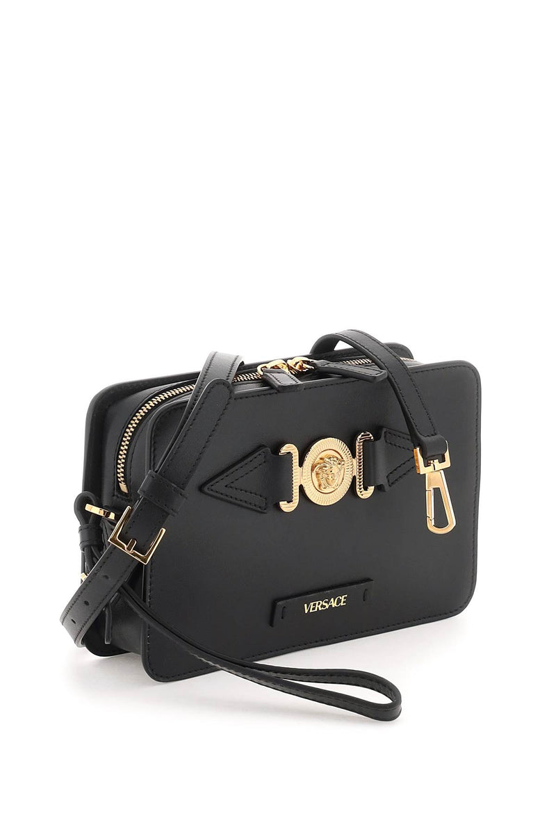 Versace Medusa Biggie Messenger Bag Black