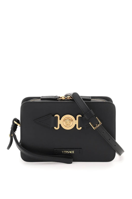 Versace Medusa Biggie Messenger Bag Black