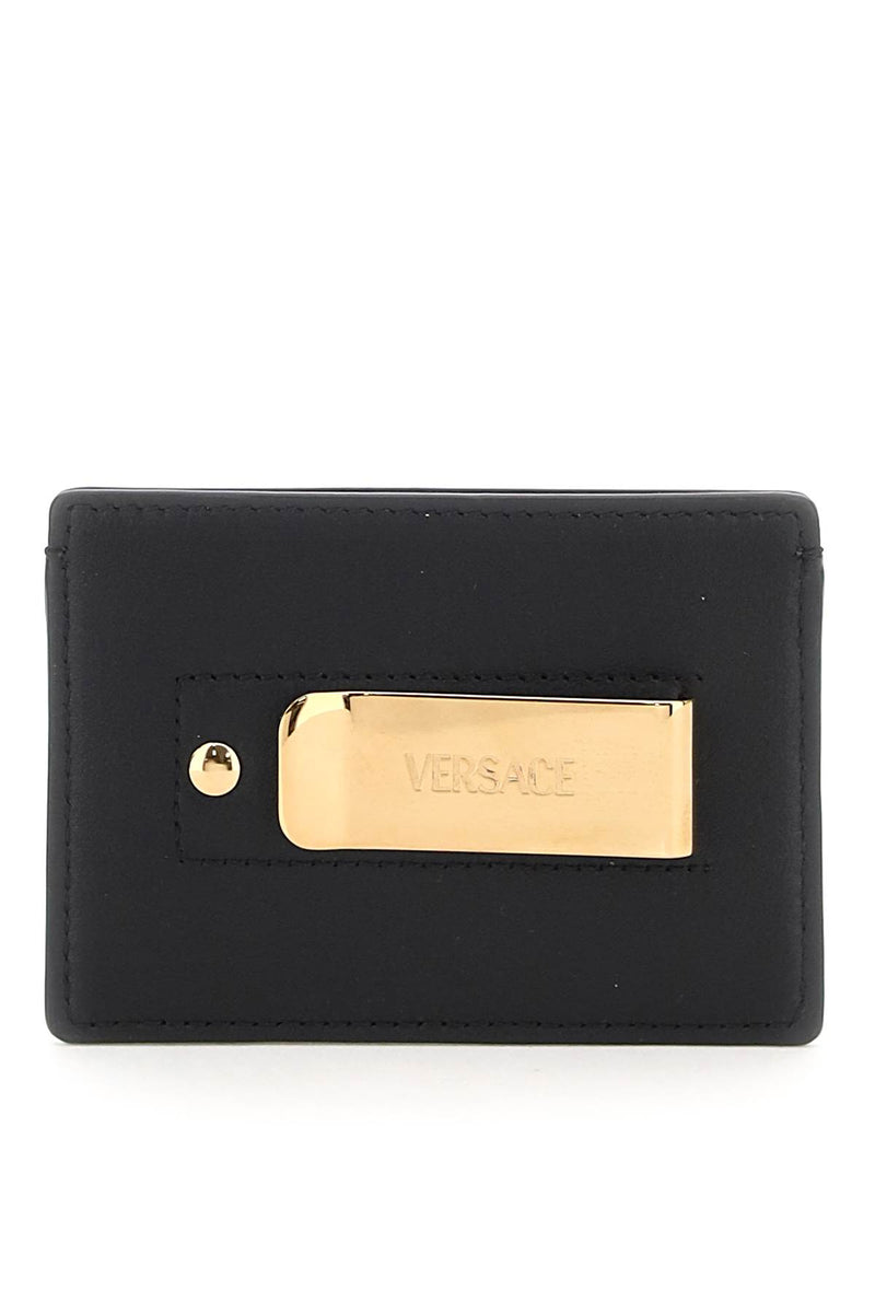 Versace Leather Medusa Cardholder Black