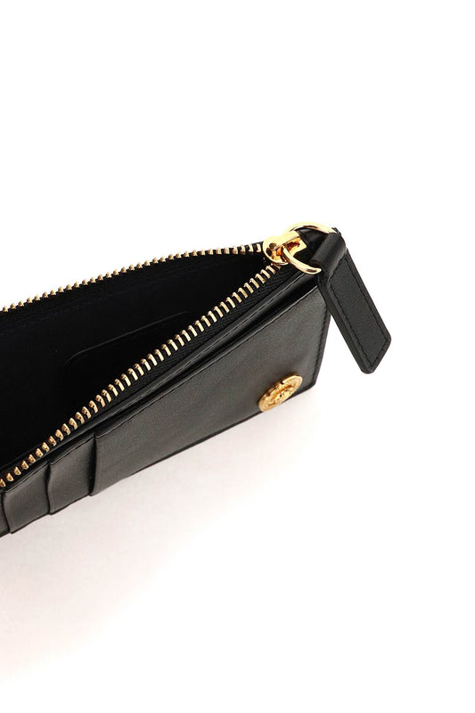 Versace Medusa Zipped Cardholder Black