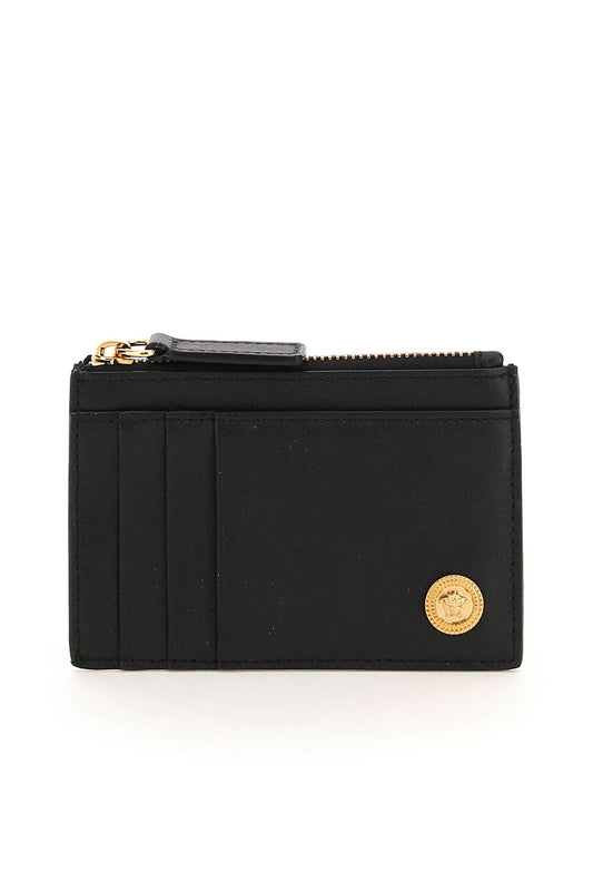 Versace Medusa Zipped Cardholder Black