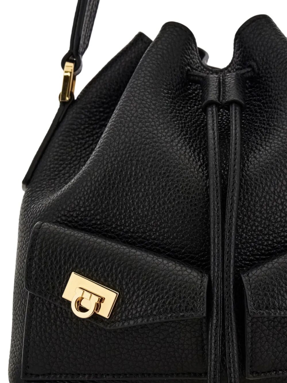 Ferragamo Hug Buckles Multipocket Bucket Bag