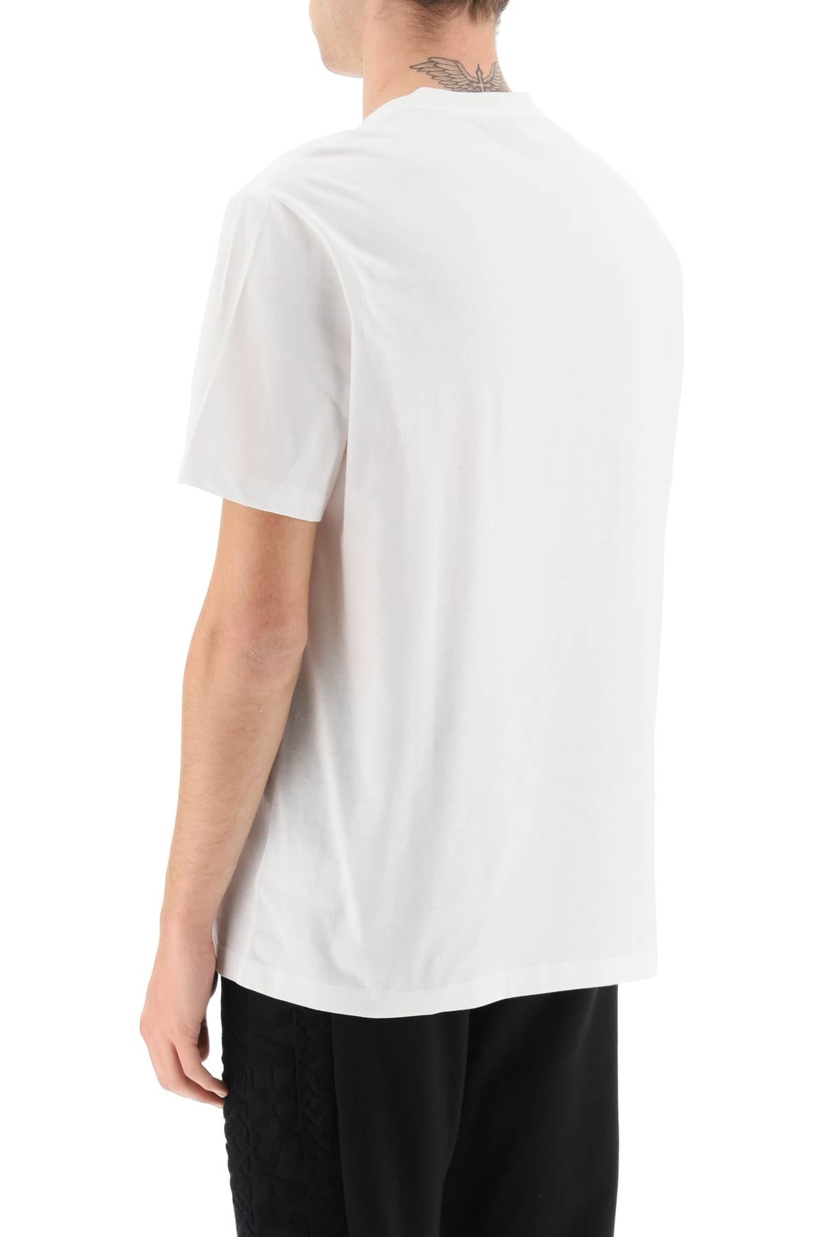 Versace Mitchel Fit Printed T-Shirt White