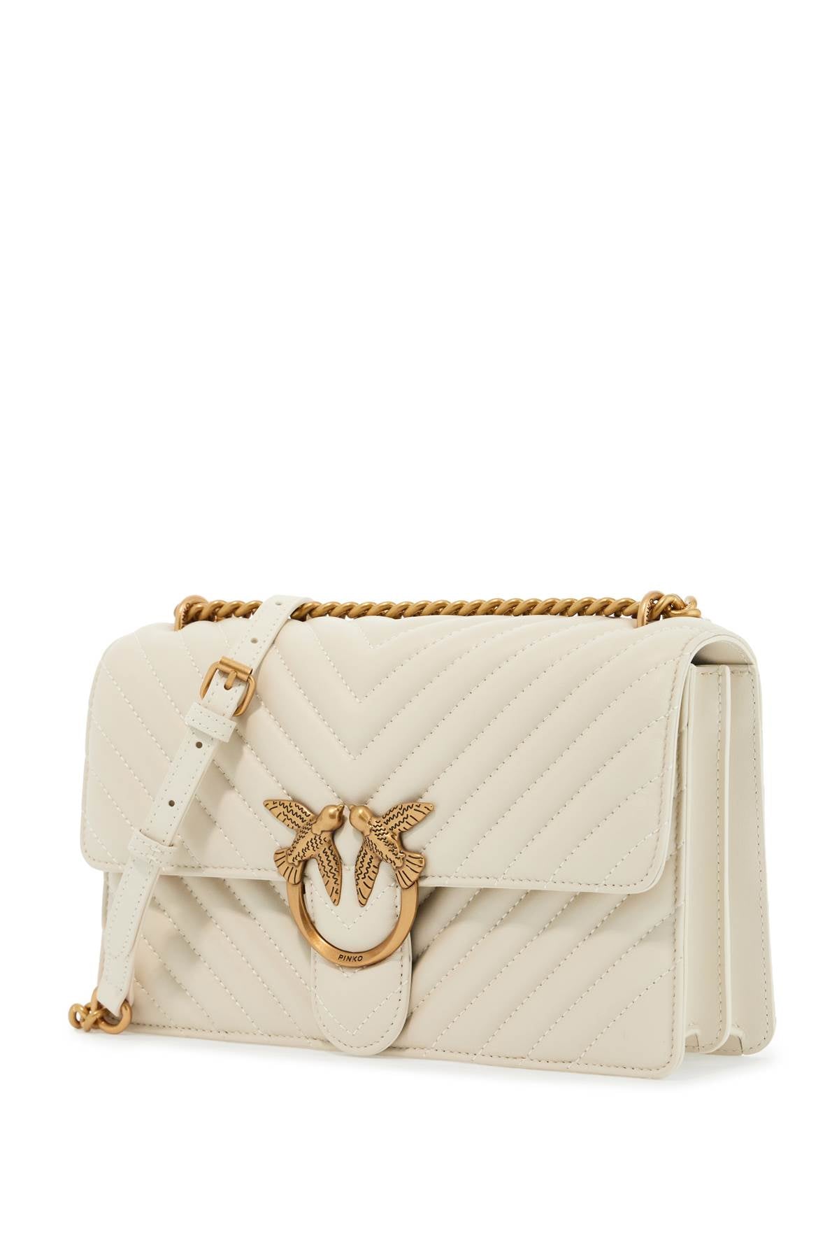 Pinko Chevron Quilted Classic Love Bag One