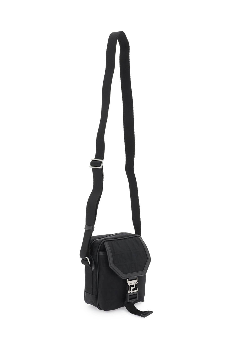 Versace Versace Allover 'Neo Nylon' Crossbody Bag Black