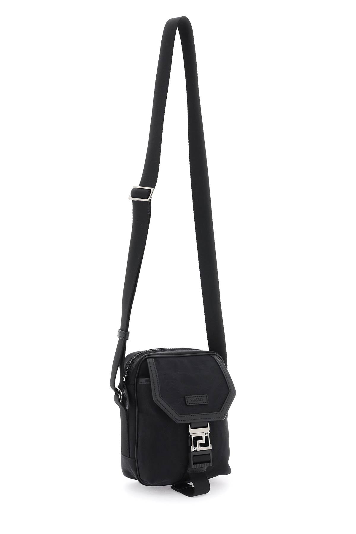 Versace Neo Nylon Crossbody Bag Black